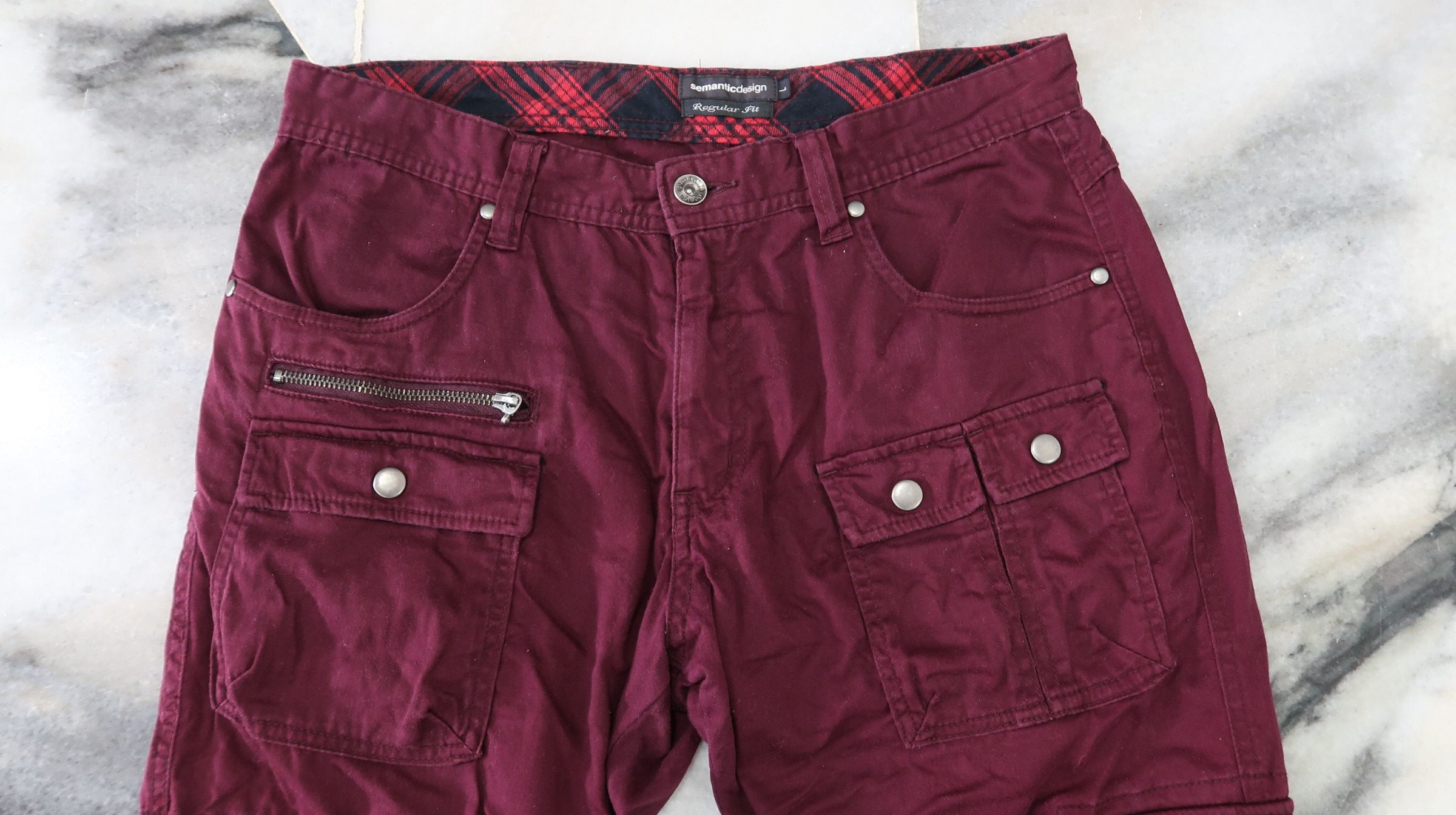 semanticdesign Semantic Design Multipocket Regular Fit Cargo Pants Size US 31 - 22 Thumbnail