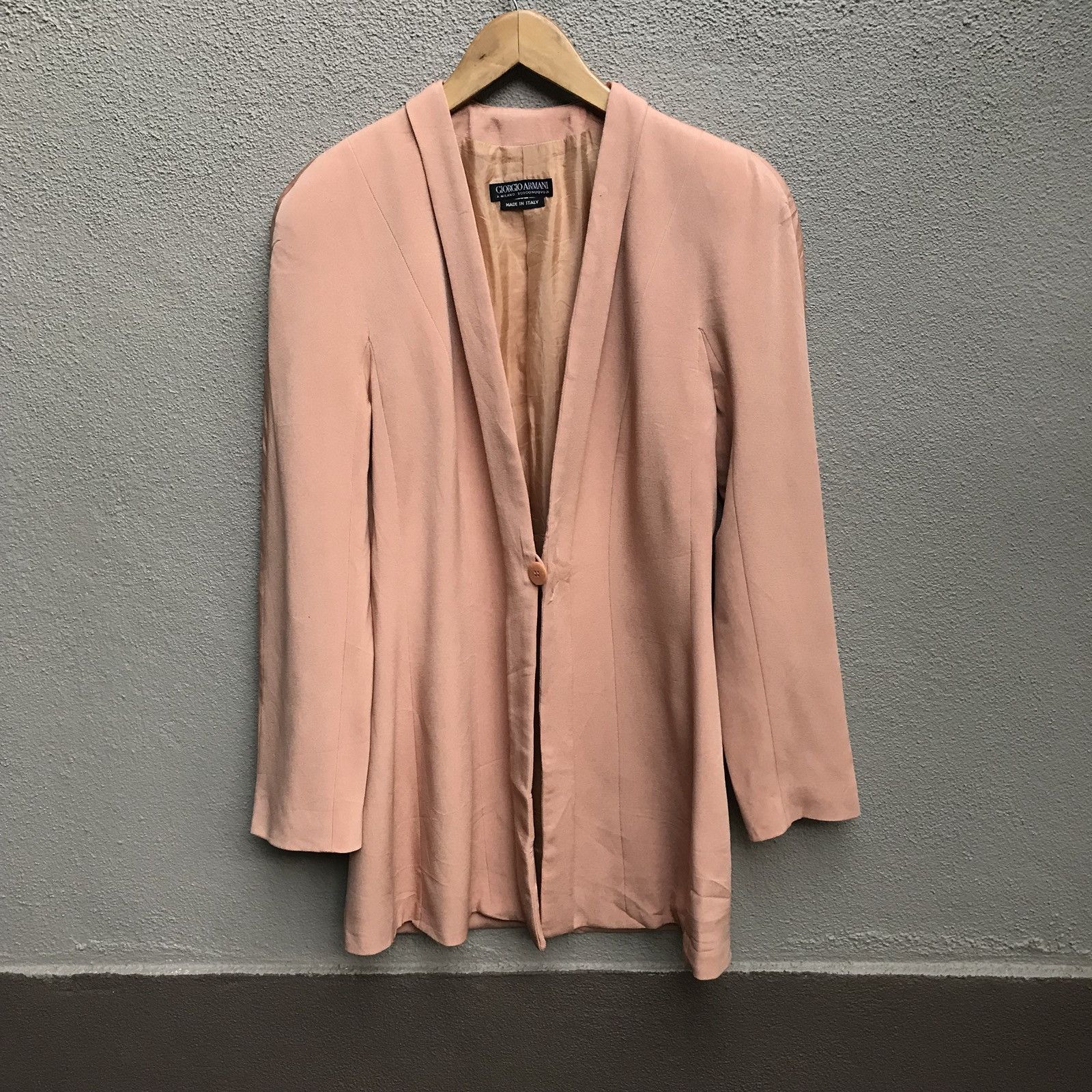 GIORGIO ARMANI Italy Long Coat Peach