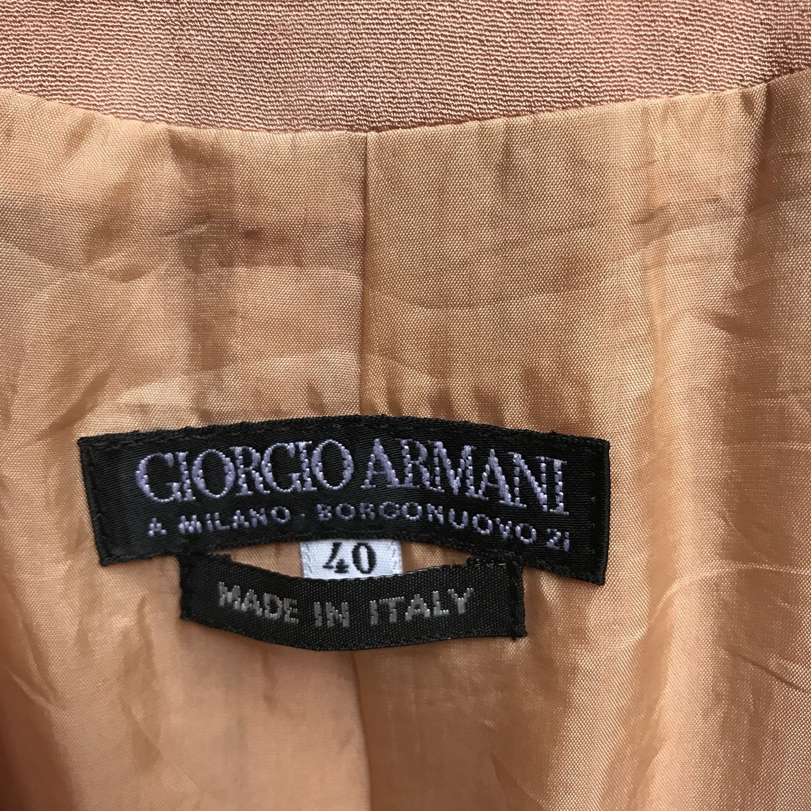 Giorgio Armani GIORGIO ARMANI Italy Long Coat Peach Size M / US 6-8 / IT 42-44 - 4 Thumbnail