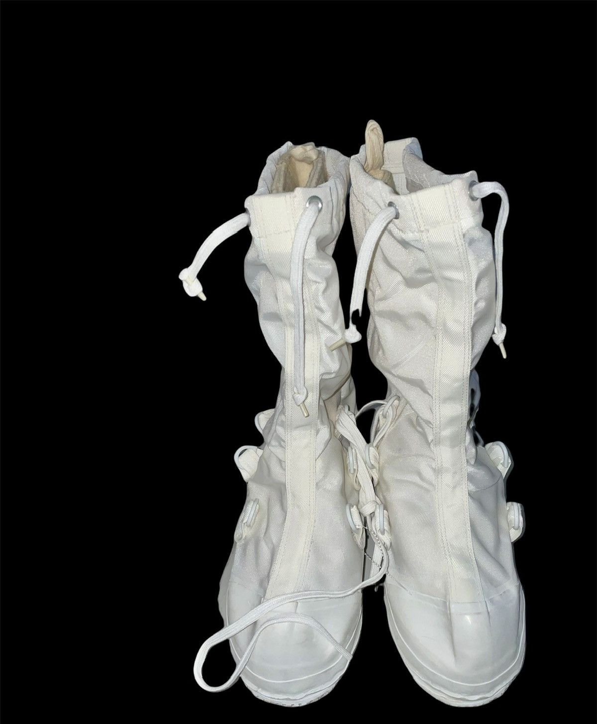 White 80s Military Issue Mukluk Boots