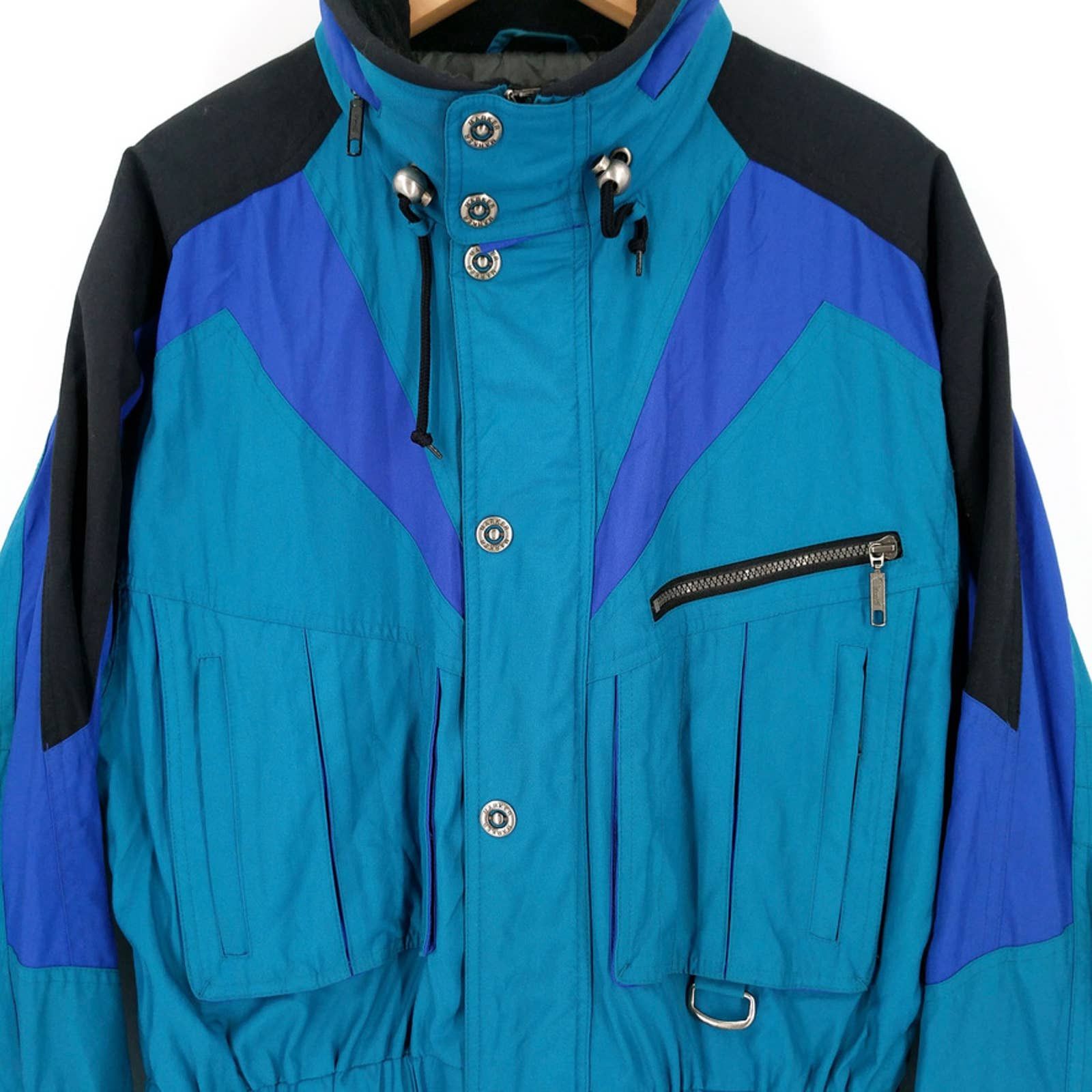 Vintage Marker Colorblock 80s Ski Snow Parka Utility Jacket