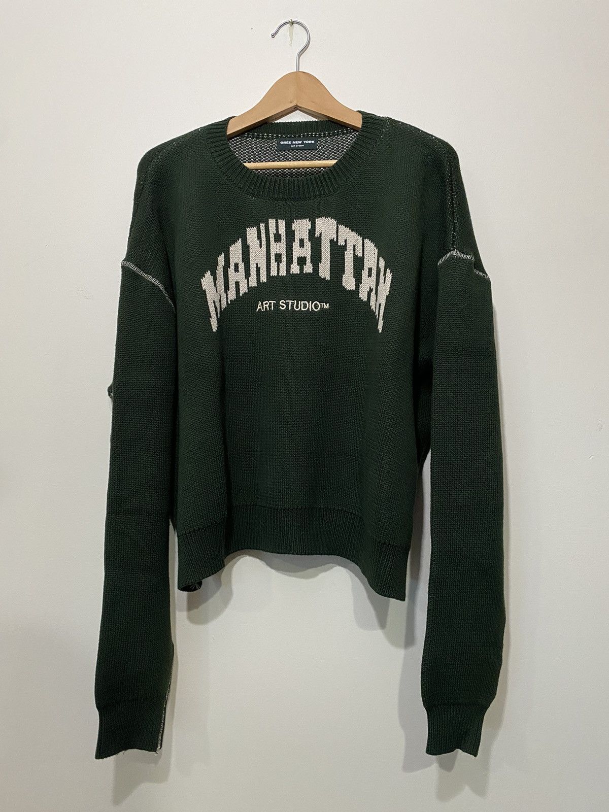 Oree New York Manhattan Art Studio Knit Sweater Green Size US S / EU 44-46 / 1 - 1 Thumbnail