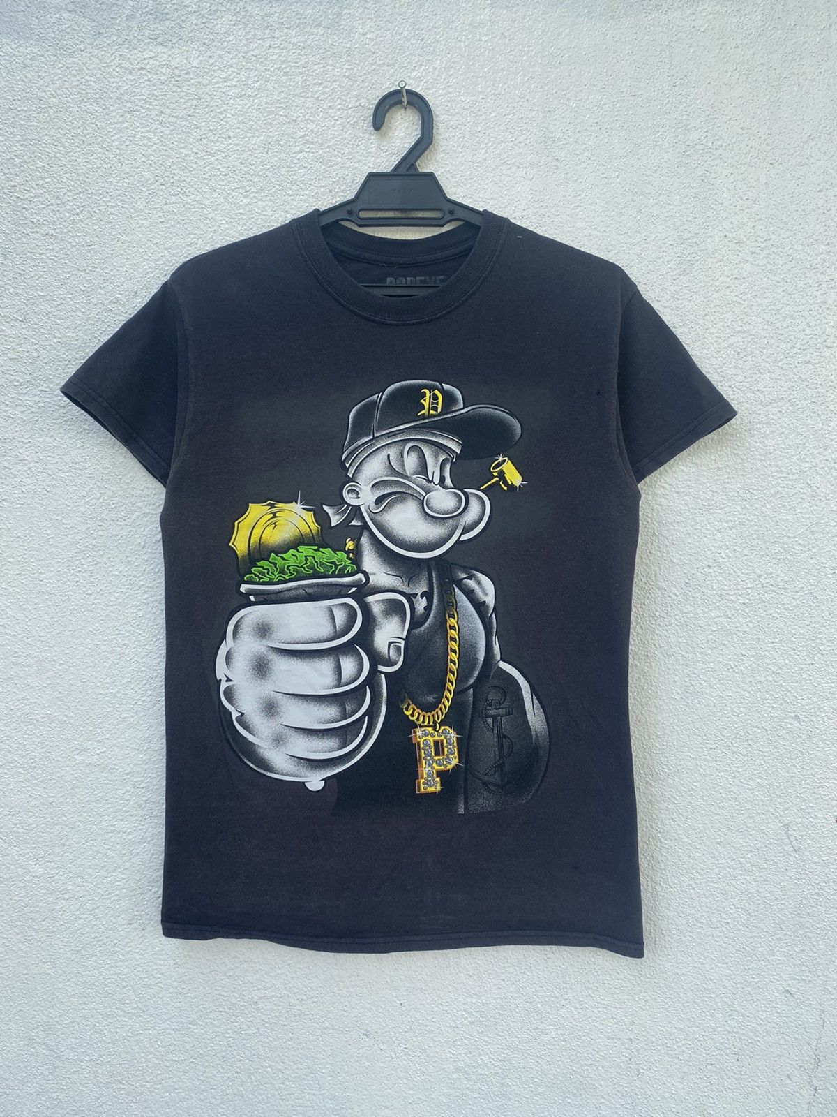 Cartoon Network × Vintage 90s Popeye Overprint Tee Size US S / EU 44-46 / 1 - 1 Thumbnail
