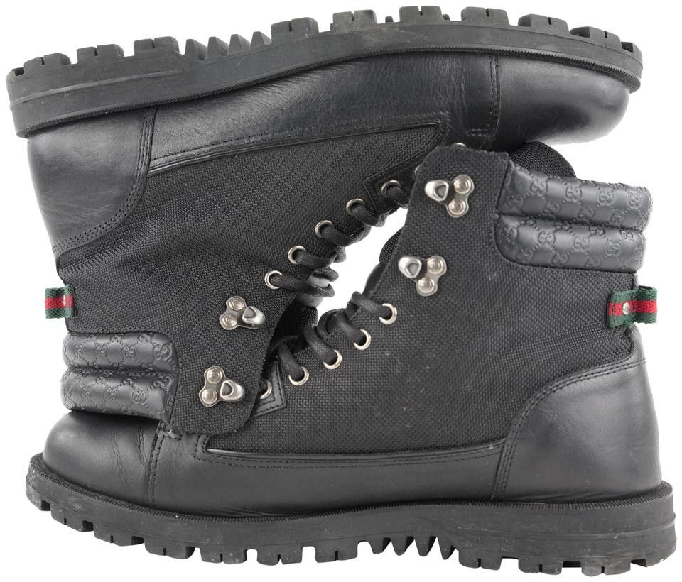 Gucci Men's US10 295321 Guccissima Lace Up Boots 1G1026