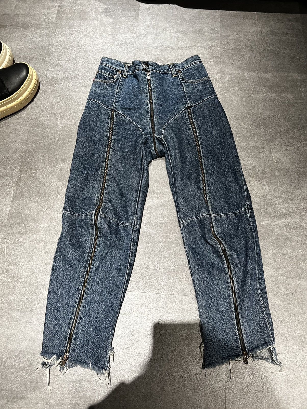 Levis Vetements Reworked Zip Jeans | Grailed