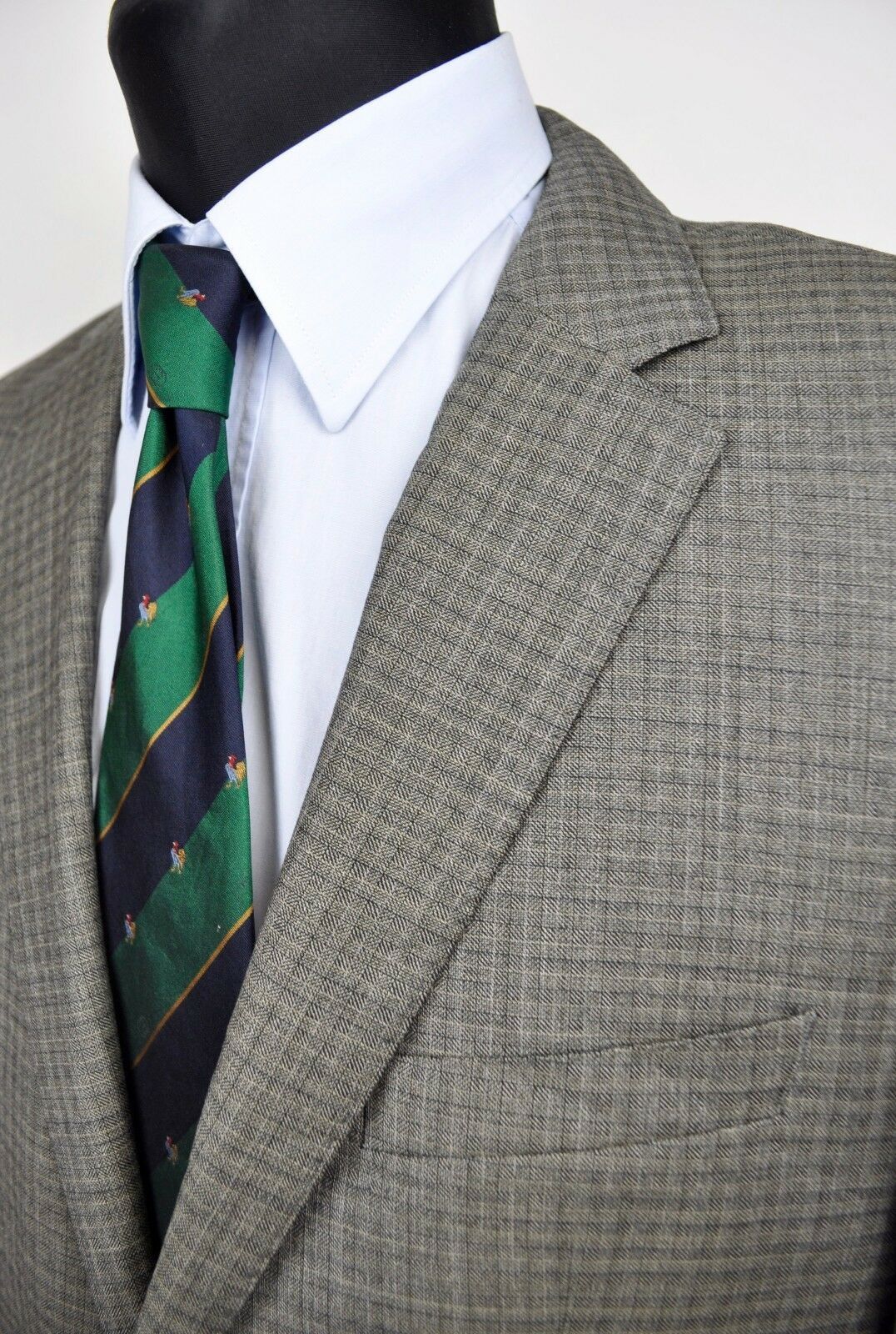 Hugo Boss HUGO BOSS Textured Check 100% Wool Blazer 40 UK Grey Jacket Size 40R - 3 Thumbnail