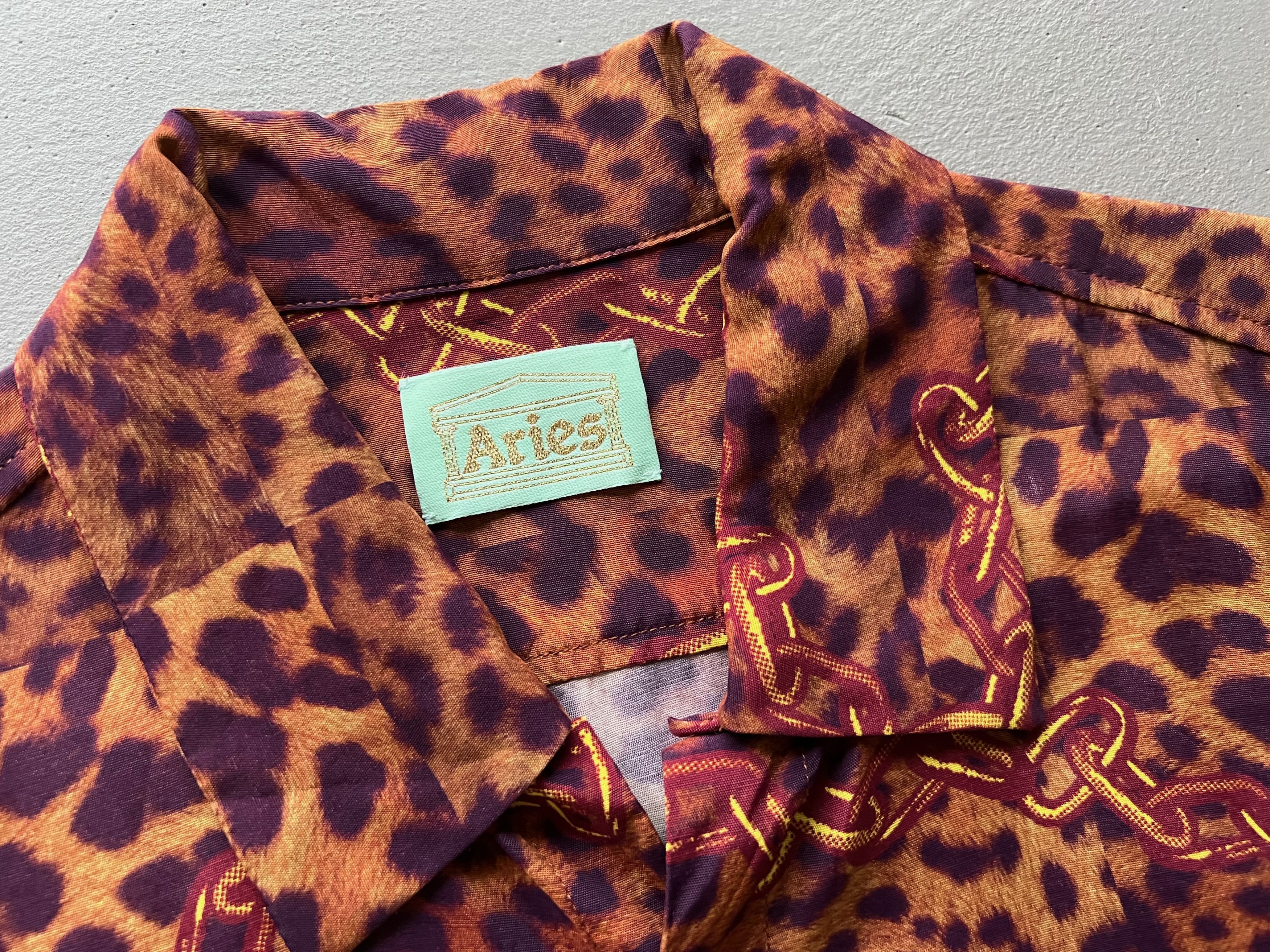 Aries Aries Chain Leopard Print Camp Collar Shirt Size US M / EU 48-50 / 2 - 2 Thumbnail