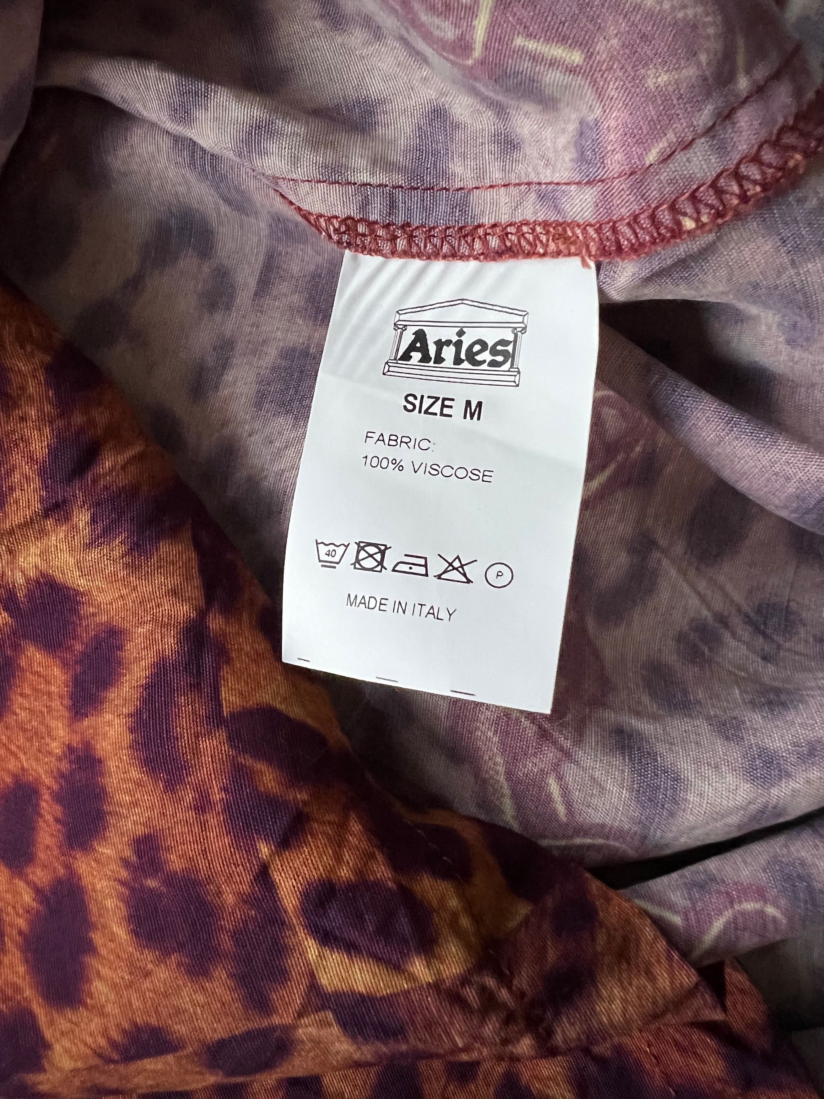 Aries Aries Chain Leopard Print Camp Collar Shirt Size US M / EU 48-50 / 2 - 3 Thumbnail
