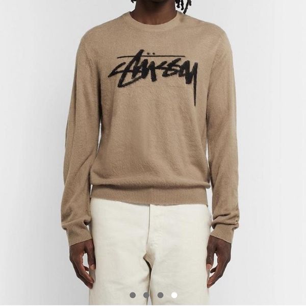 Stussy St ssy Logo Intarsia Brushed Knit Grailed