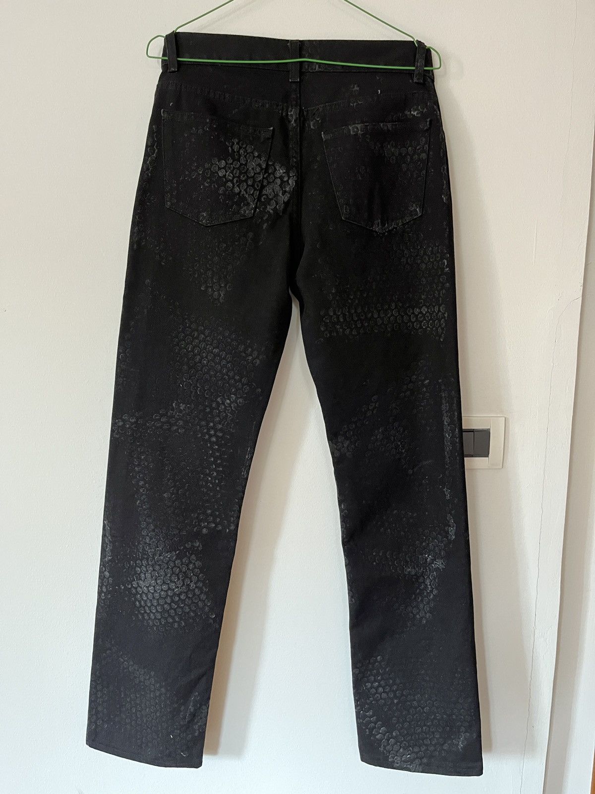 Helmut Lang Helmut Lang S/S 2003 Over Dyed Rubber Tyre print