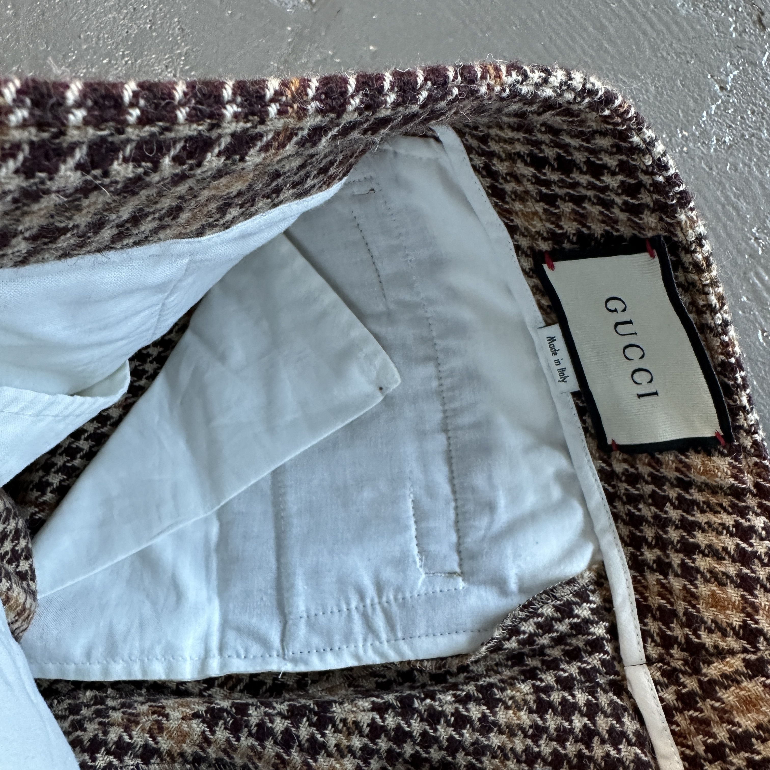 Gucci Gucci Orgasmique check Wool trousers Size US 28 / EU 44 - 5 Thumbnail