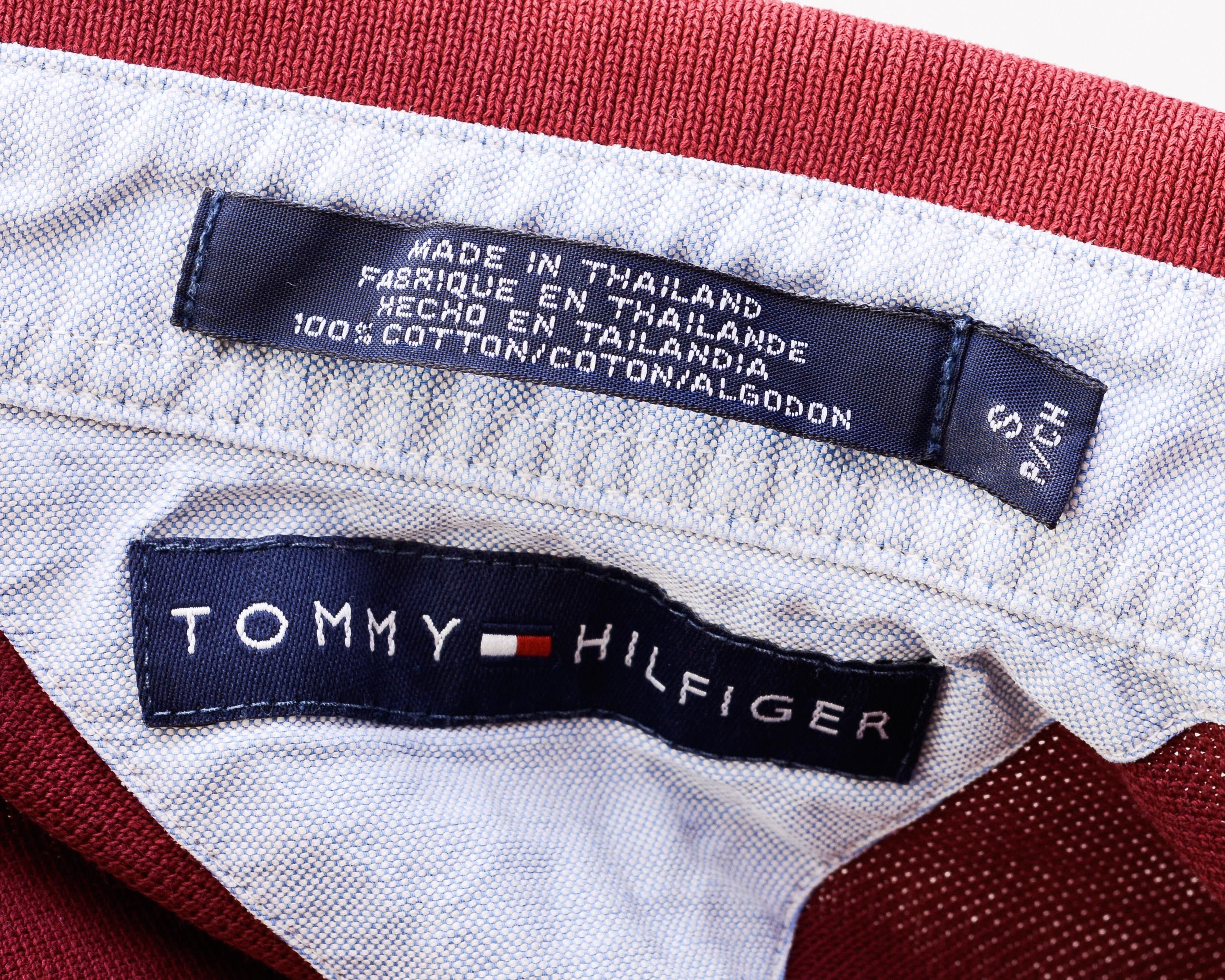 Tommy Hilfiger TOMMY HILFIGER Polo Shirt Short Sleeved Retro Cotton Top Size US S / EU 44-46 / 1 - 6 Thumbnail