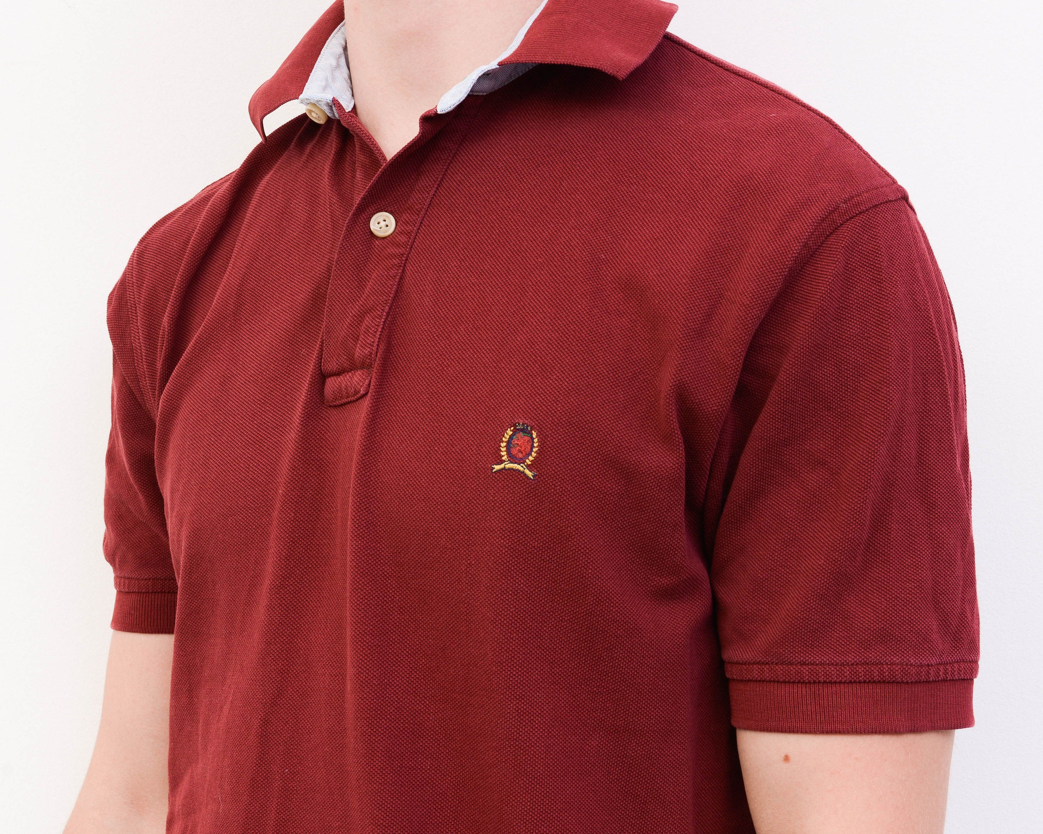 Tommy Hilfiger TOMMY HILFIGER Polo Shirt Short Sleeved Retro Cotton Top Size US S / EU 44-46 / 1 - 3 Thumbnail