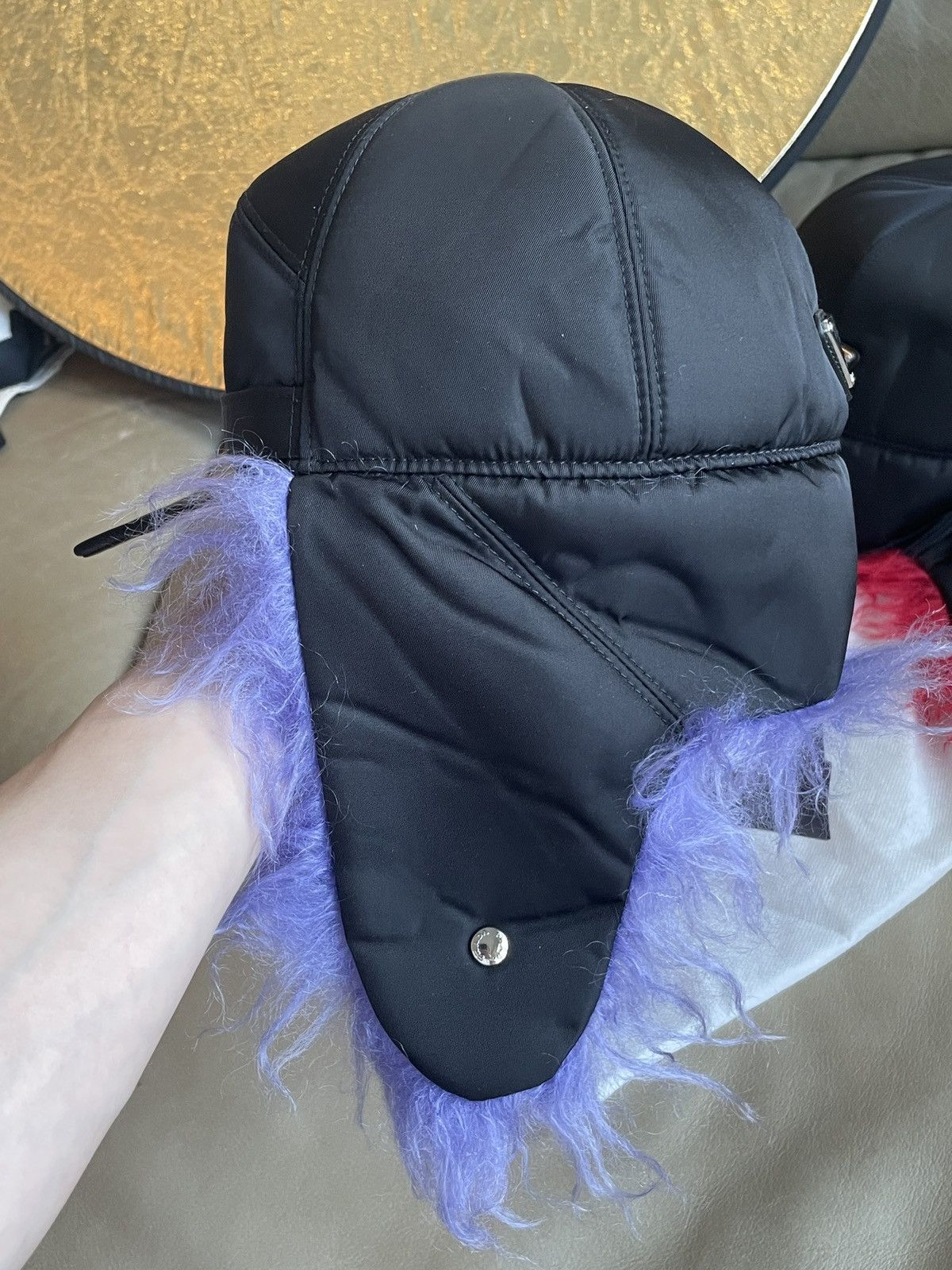Prada Prada Faux Fur Hat/Trapper Size ONE SIZE - 5 Thumbnail