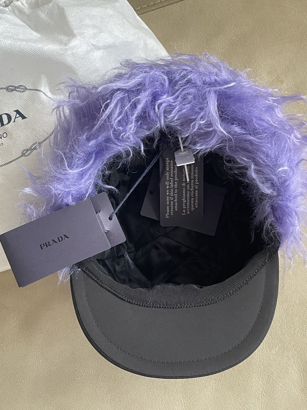 Prada Prada Faux Fur Hat/Trapper Size ONE SIZE - 10 Thumbnail