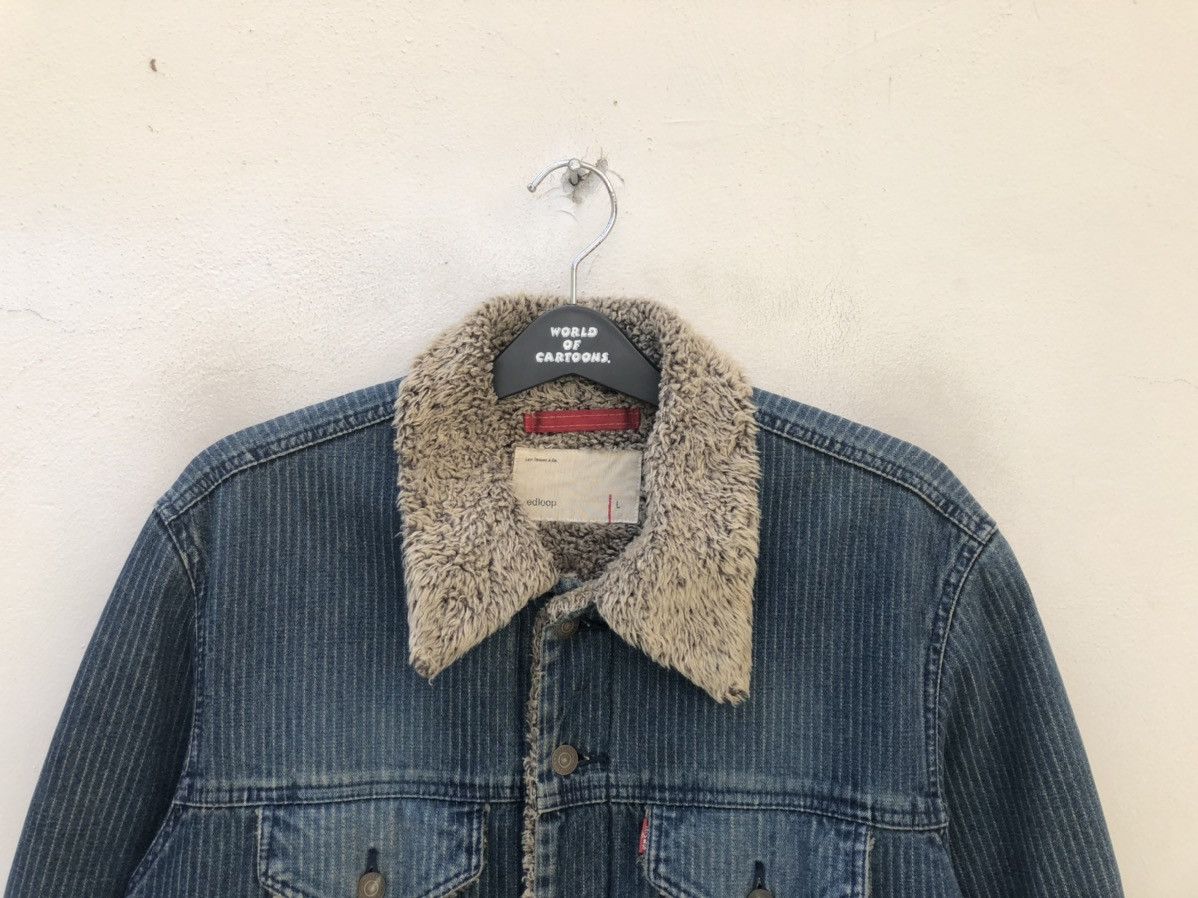 Levi's Vintage 2003 Levi’s Red Loop Sherpa Indigo Denim Jacket Size US L / EU 52-54 / 3 - 2 Thumbnail