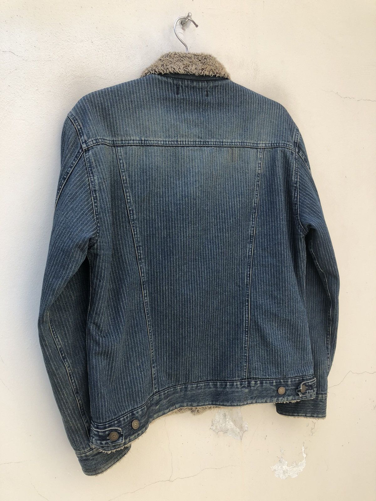 Levi's Vintage 2003 Levi’s Red Loop Sherpa Indigo Denim Jacket Size US L / EU 52-54 / 3 - 11 Thumbnail