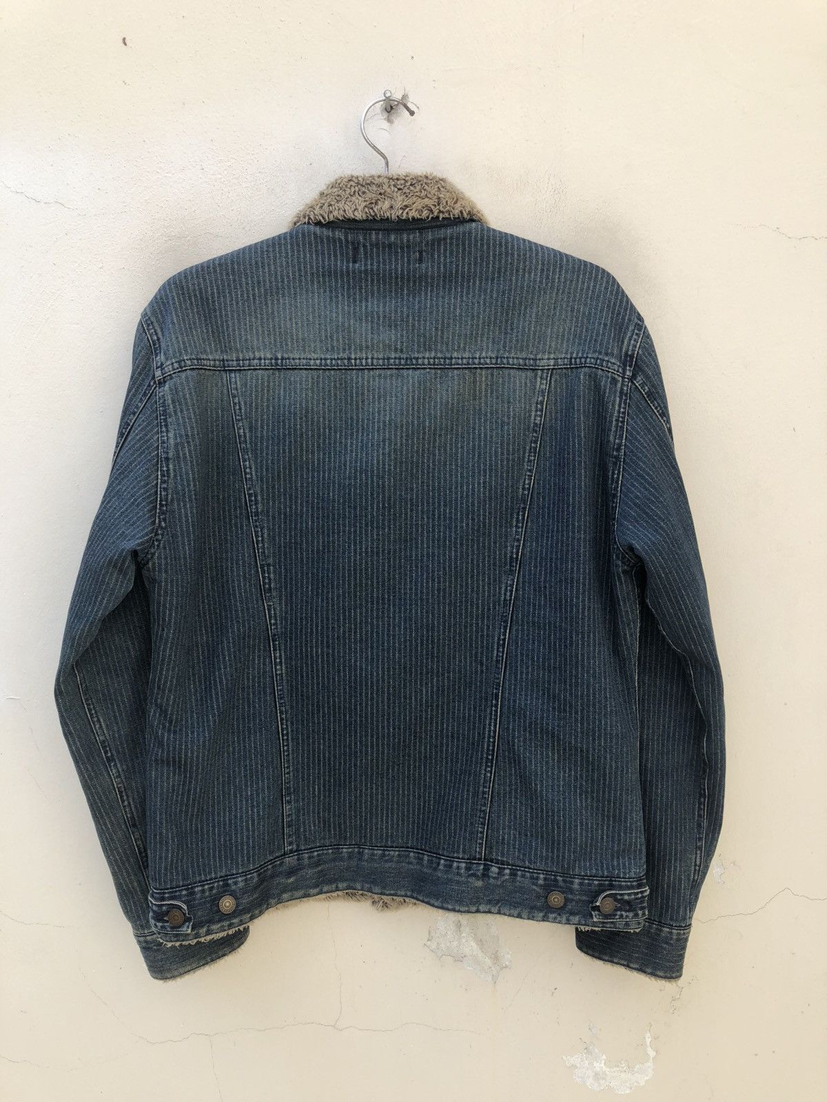 Levi's Vintage 2003 Levi’s Red Loop Sherpa Indigo Denim Jacket Size US L / EU 52-54 / 3 - 9 Thumbnail