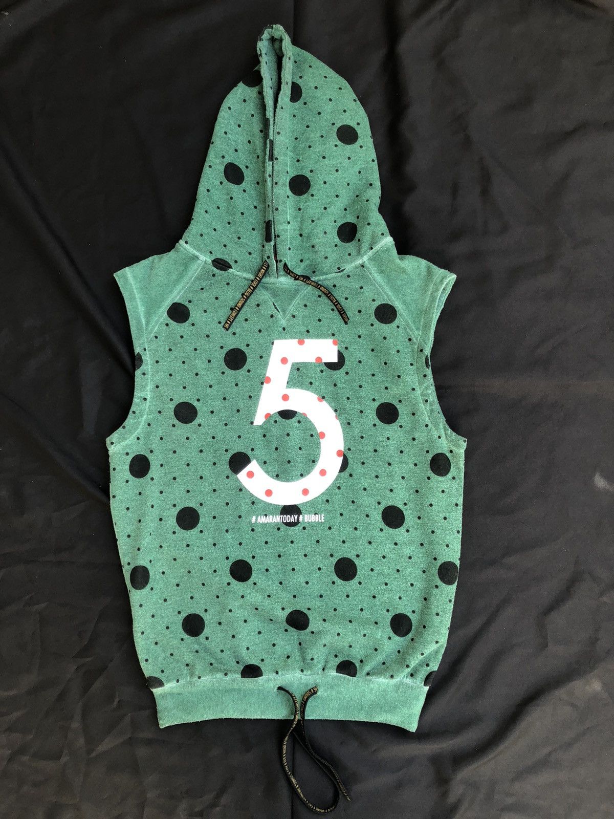 Amaranto Italy #BUBBLE Polka Dot Sleeveless Hoodie