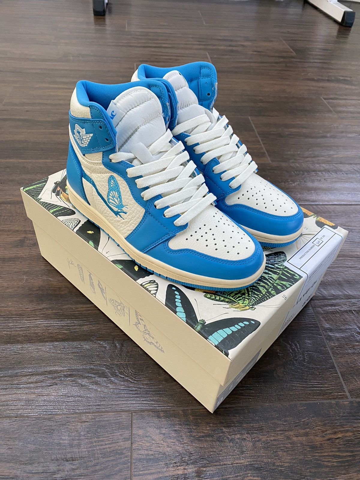 Amac AMAC butterfly 1s UNC Jordan 1 style | Grailed
