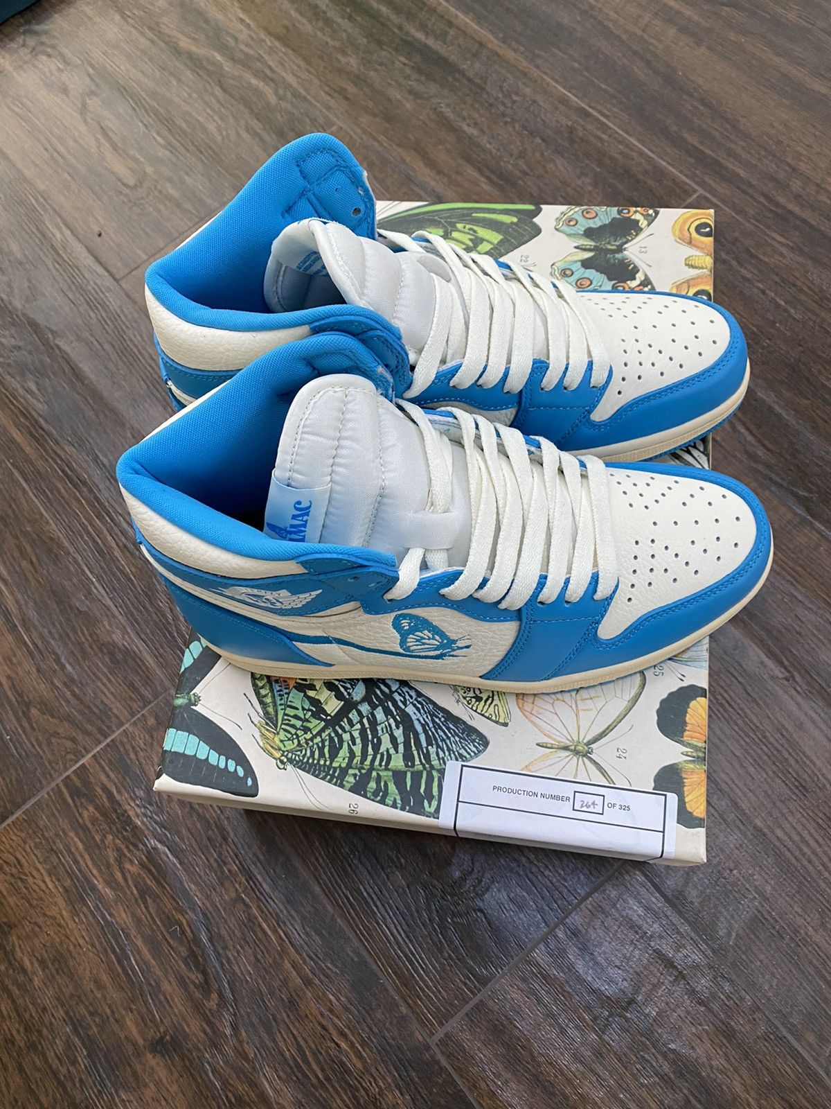 Amac AMAC butterfly 1s UNC Jordan 1 style | Grailed