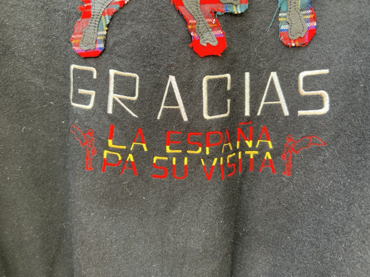 Leather VTG GDC Japan GRACIAS La Espana Patches Black Varsity Jacket Size US XL / EU 56 / 4 - 18 Thumbnail