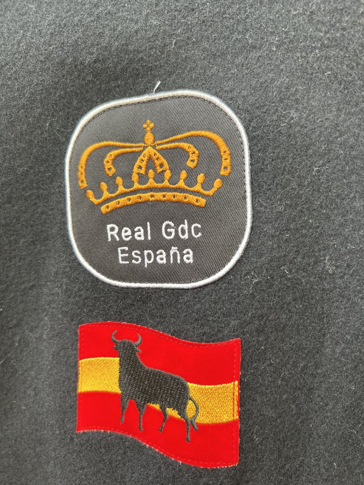 Leather VTG GDC Japan GRACIAS La Espana Patches Black Varsity Jacket Size US XL / EU 56 / 4 - 9 Thumbnail