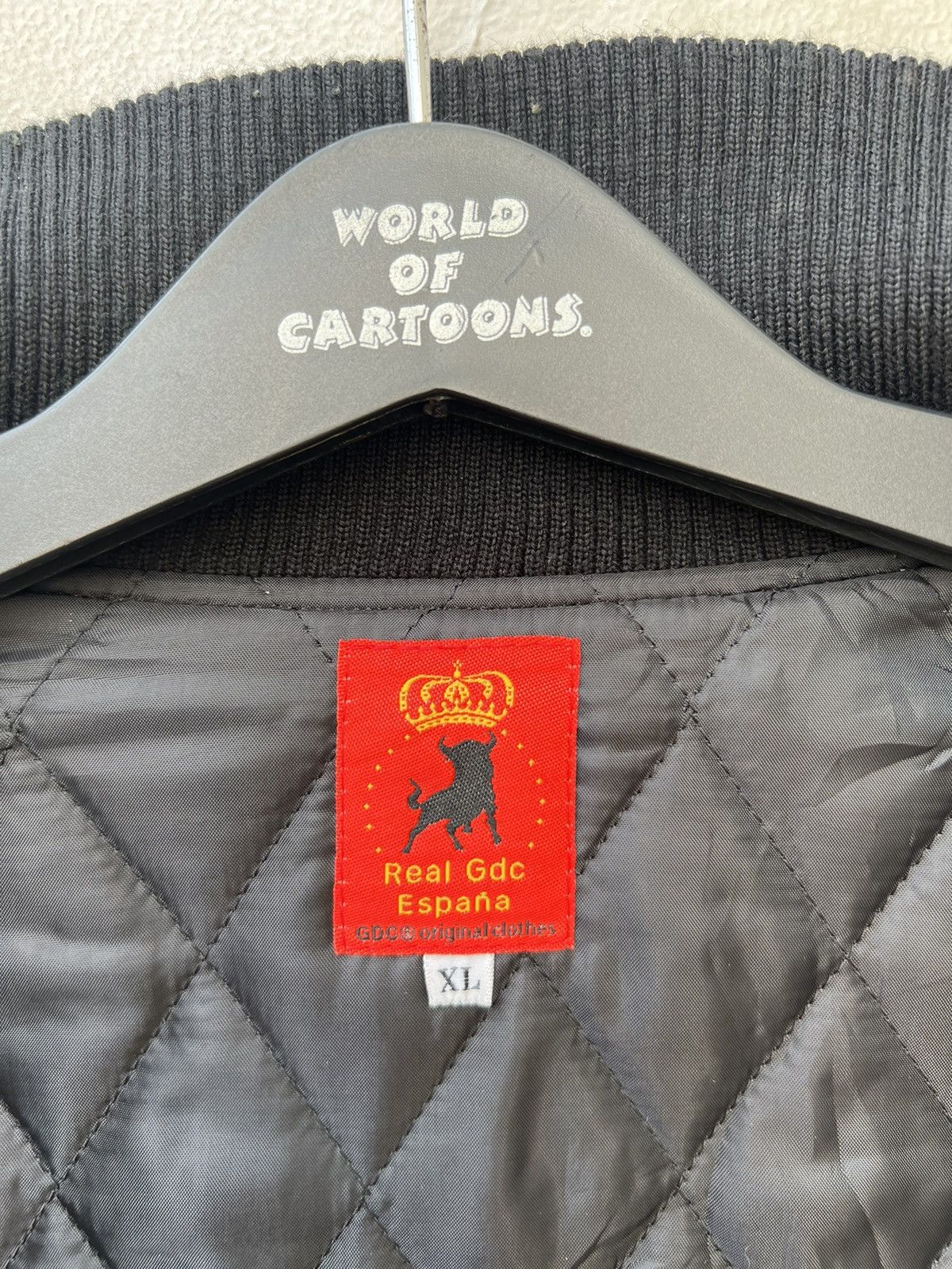 Leather VTG GDC Japan GRACIAS La Espana Patches Black Varsity Jacket Size US XL / EU 56 / 4 - 21 Thumbnail