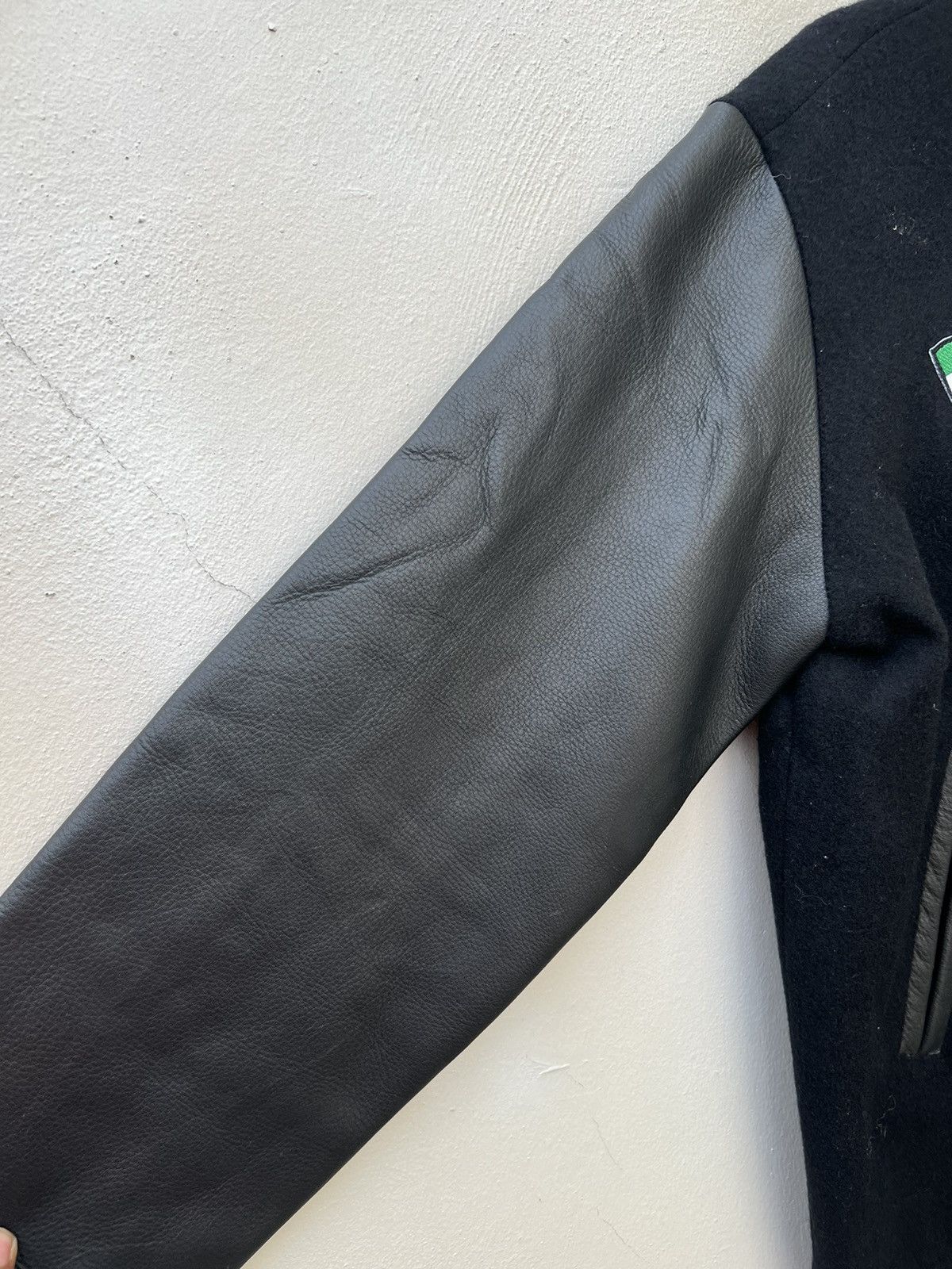 Leather VTG GDC Japan GRACIAS La Espana Patches Black Varsity Jacket Size US XL / EU 56 / 4 - 15 Thumbnail