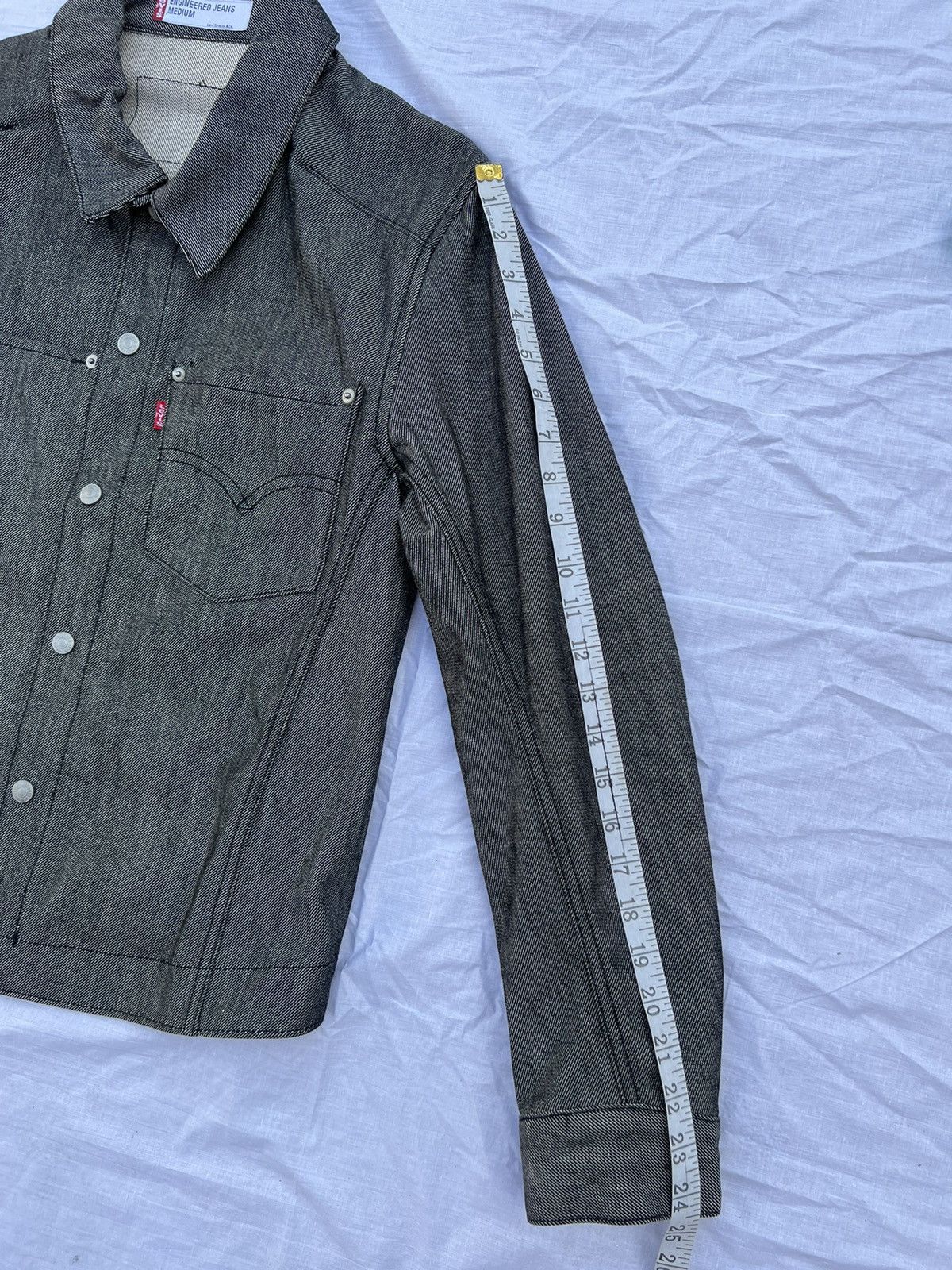 Levi's Vintage 2000 Levi’s Engineered Jeans Grey Fit Denim Jacket Size US M / EU 48-50 / 2 - 3 Thumbnail