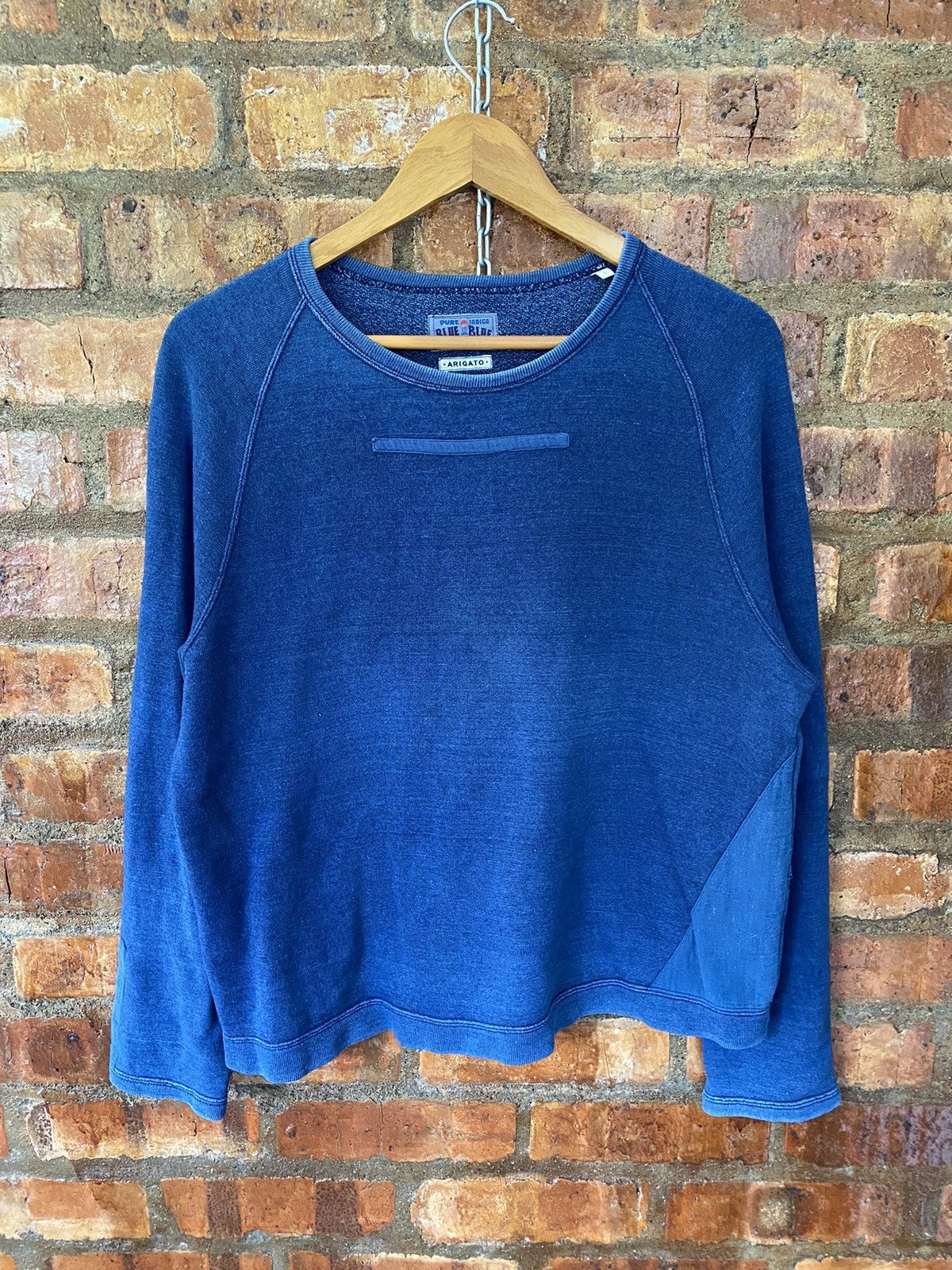 Blue Blue Japan BLue Blue Japan Patchwork indigo sweatshirt Size US S / EU 44-46 / 1 - 3 Thumbnail