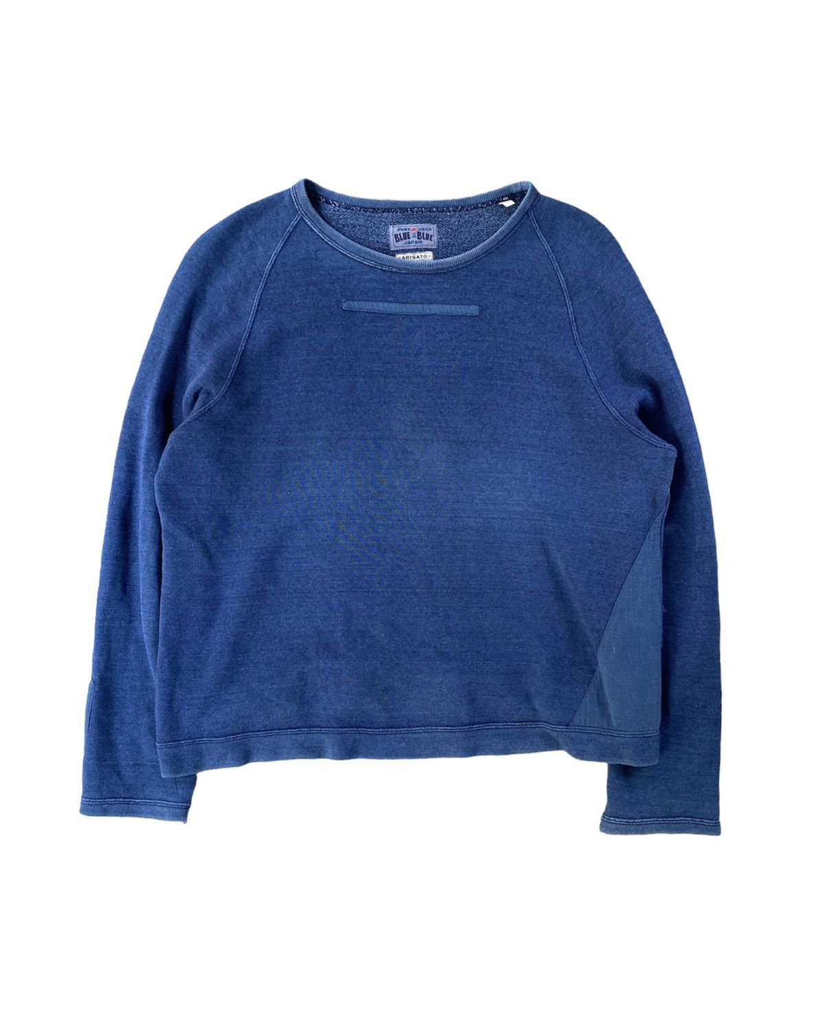 BLue Blue Japan Patchwork indigo sweatshirt