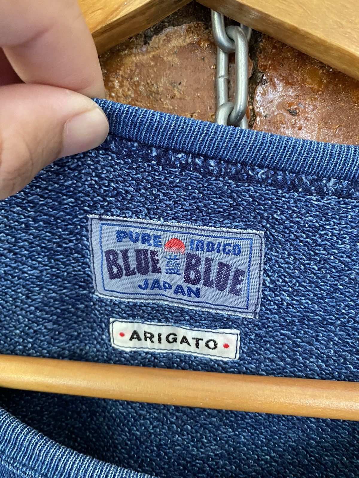 Blue Blue Japan BLue Blue Japan Patchwork indigo sweatshirt Size US S / EU 44-46 / 1 - 10 Thumbnail