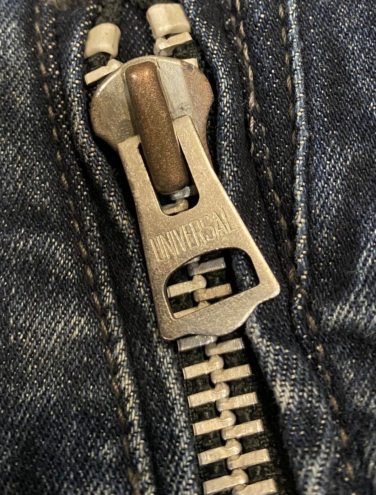 CIVARIZE Civarise Big zipper distressed wash bleach rider denim Size US XS / EU 42 / 0 - 8 Thumbnail