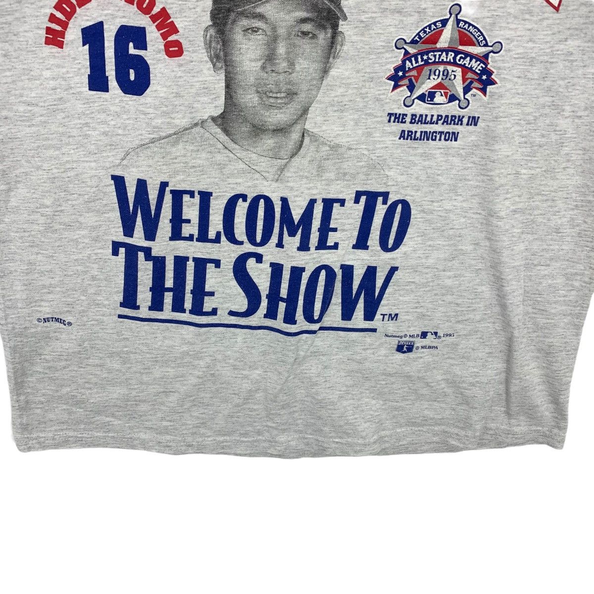 Rare!! Vintage HIDEO NOMO LA Dodgers nutmeg mill tag tshirt