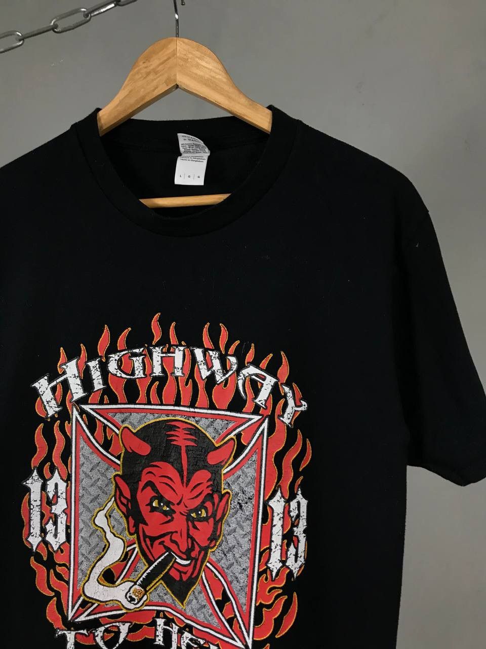 Band Tees × Vintage Highway to Hell Devil Demon vintage rock tee Size US L / EU 52-54 / 3 - 2 Thumbnail