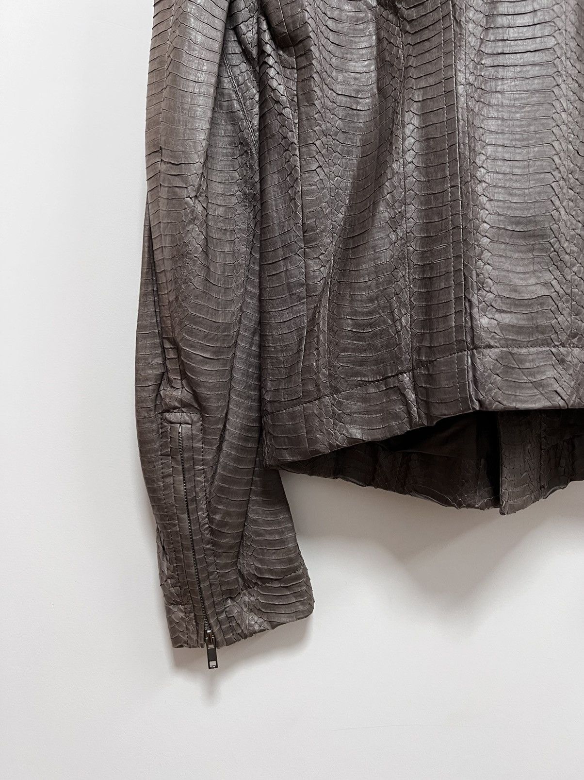 Rick Owens Rick Owens ss12 snake leather mollino jacket Size US S / EU 44-46 / 1 - 6 Thumbnail
