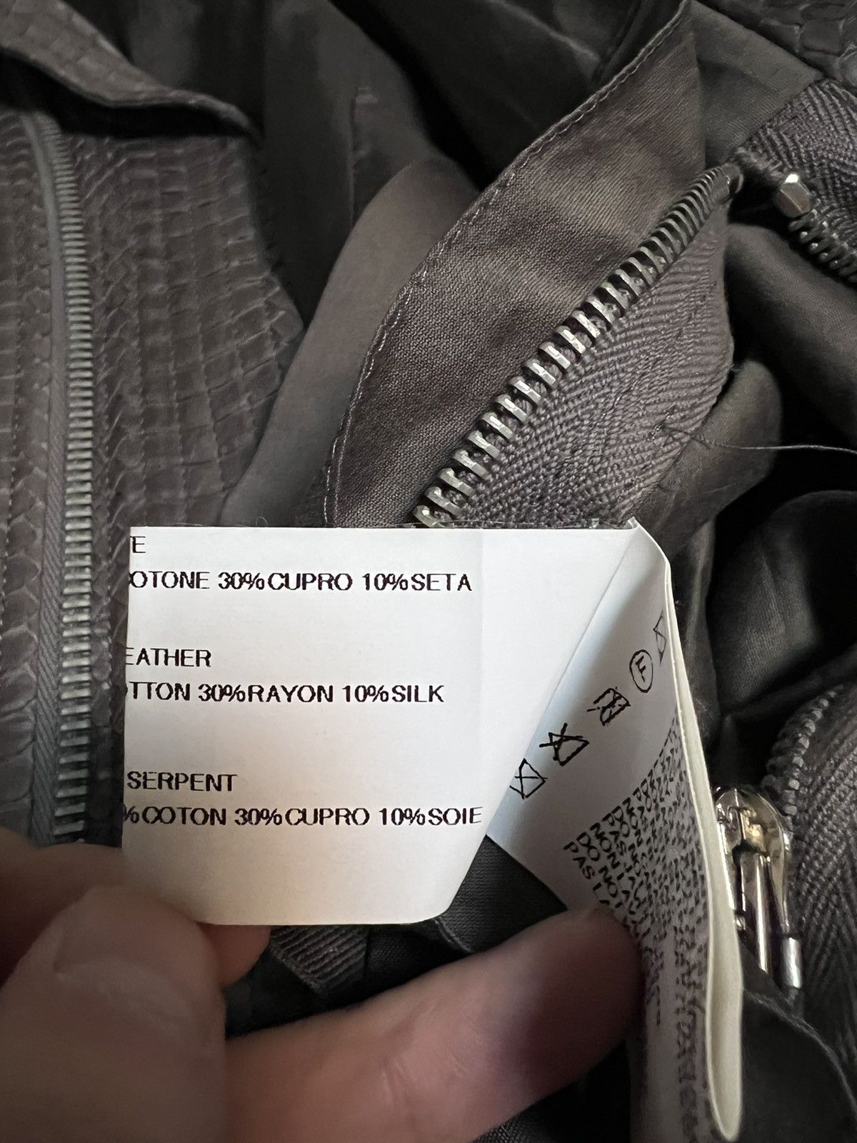 Rick Owens Rick Owens ss12 snake leather mollino jacket Size US S / EU 44-46 / 1 - 10 Thumbnail
