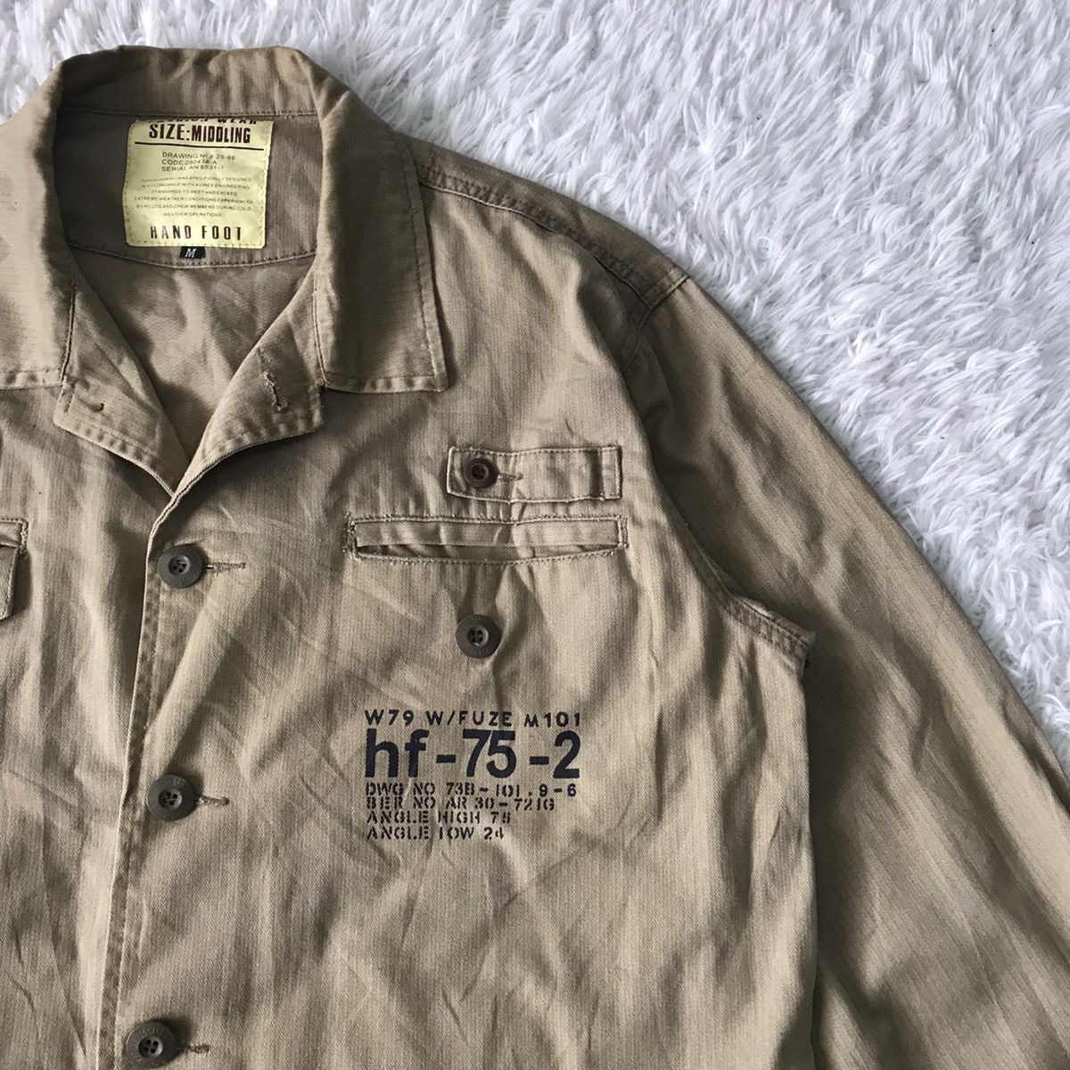 Japanese Brand 💥Hand Foot Military Like Jacket Designed According Avirex Size US M / EU 48-50 / 2 - 5 Thumbnail