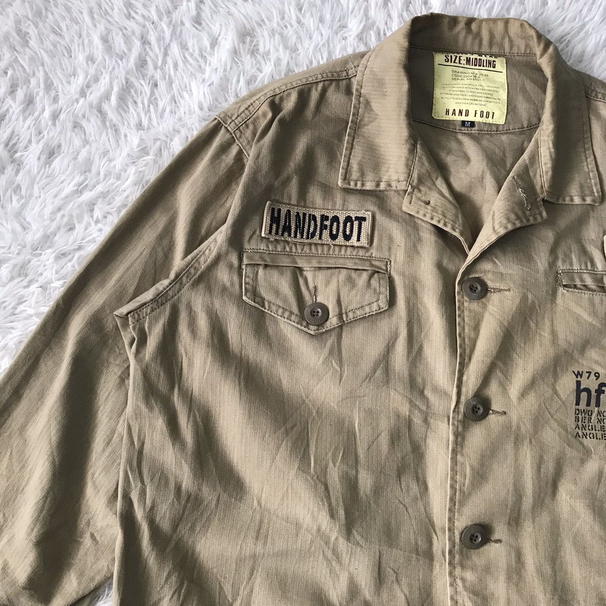 Japanese Brand 💥Hand Foot Military Like Jacket Designed According Avirex Size US M / EU 48-50 / 2 - 6 Thumbnail