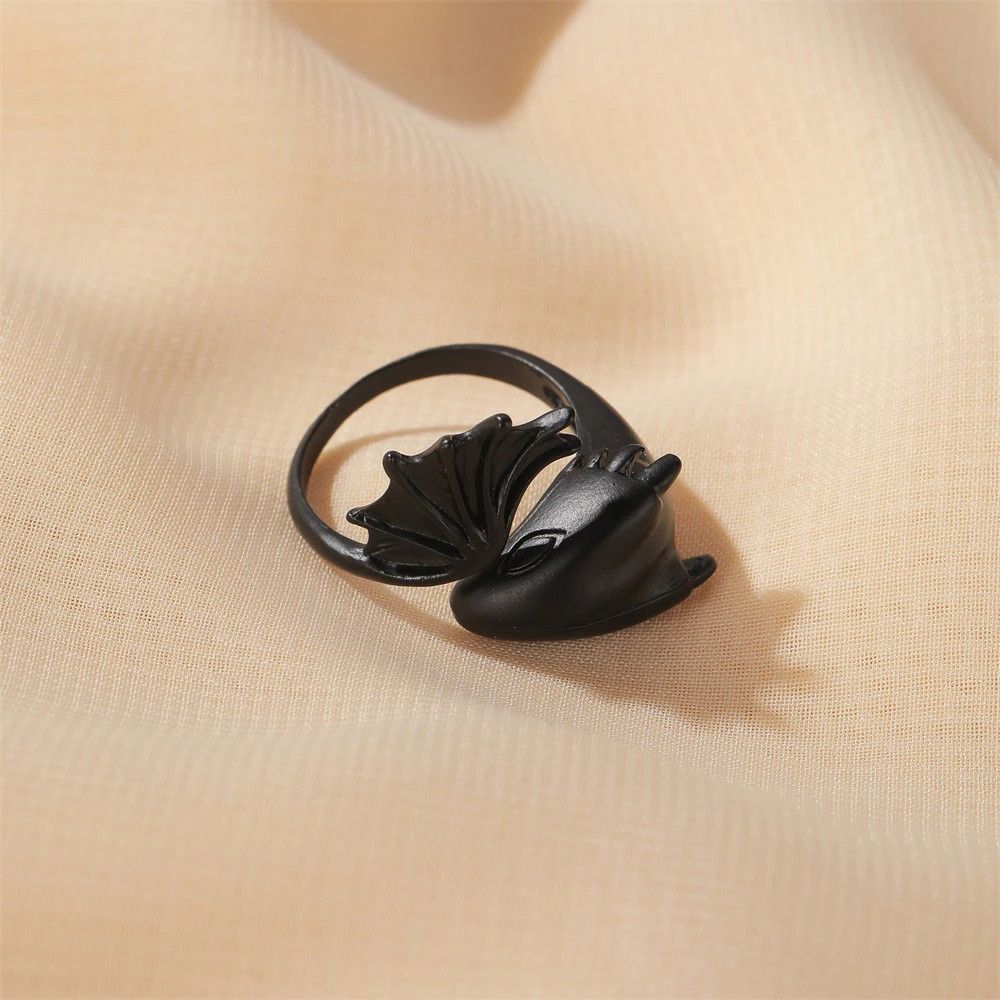 Jewelry Retro Punk Dragon Ring Size ONE SIZE - 3 Thumbnail