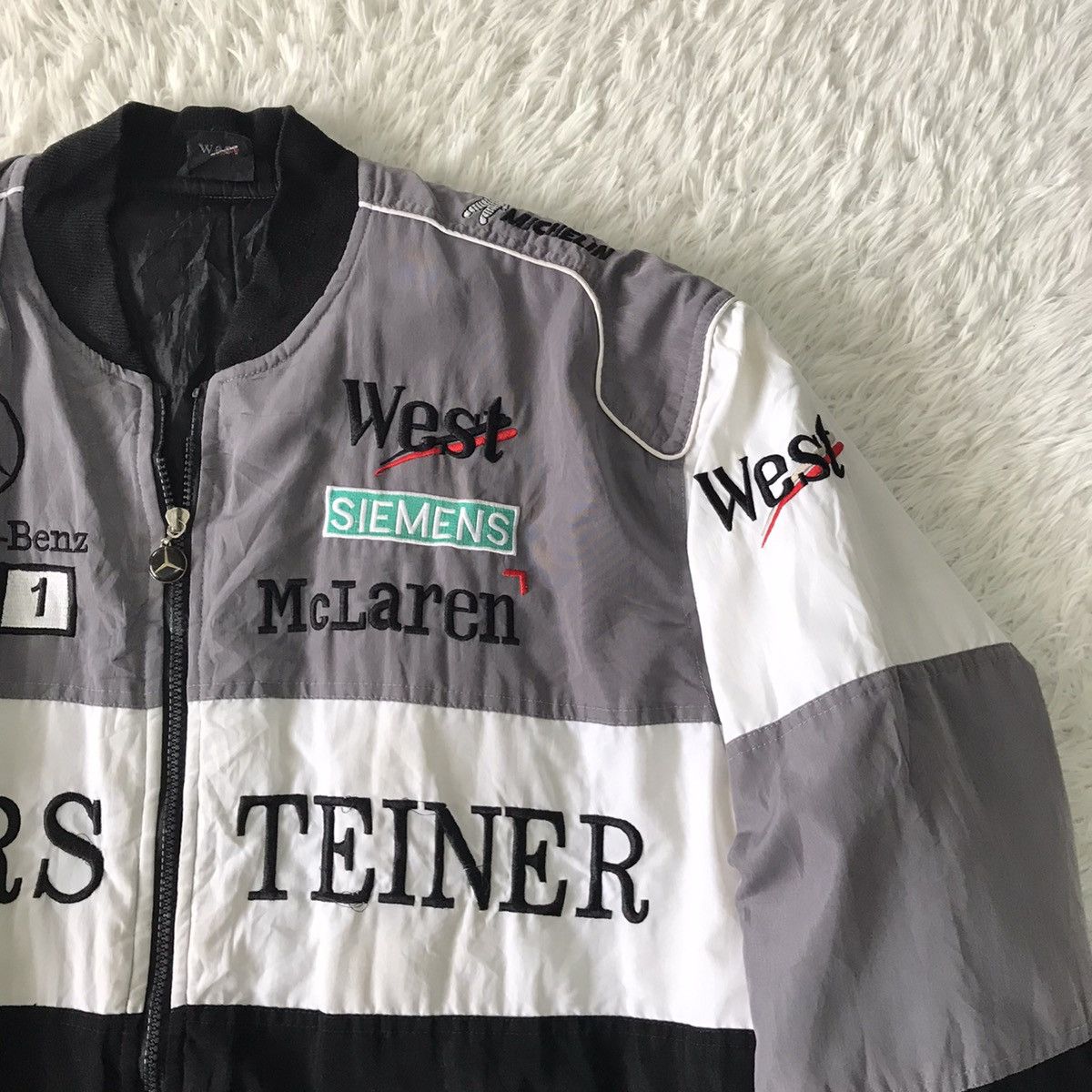 Mercedes-Benz 💥Vtg Mercedes Benz West Warsteiner Mc Laren Jacket Size US XL / EU 56 / 4 - 5 Thumbnail