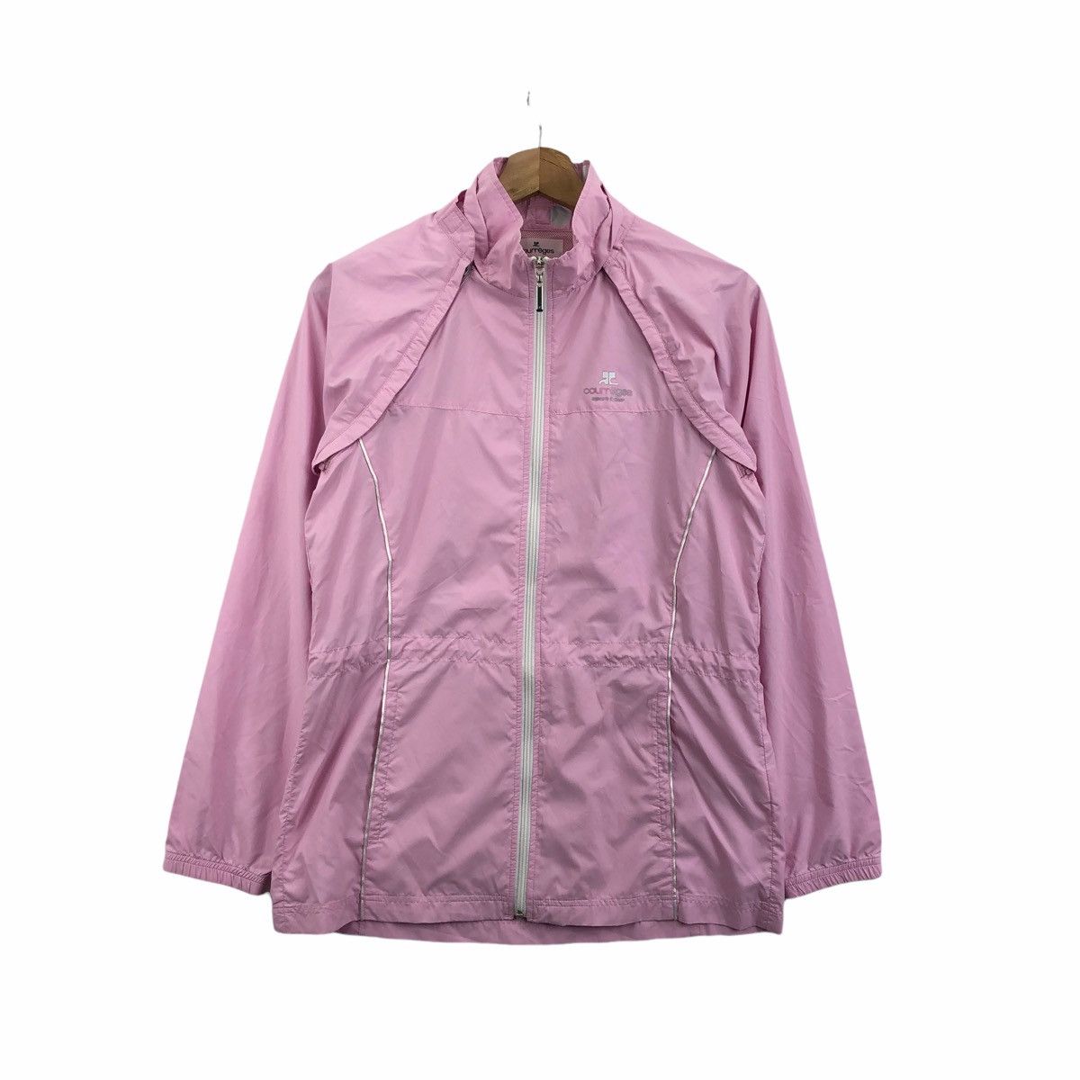 Vintage Courrges Zip Up Windbreaker light Jacket