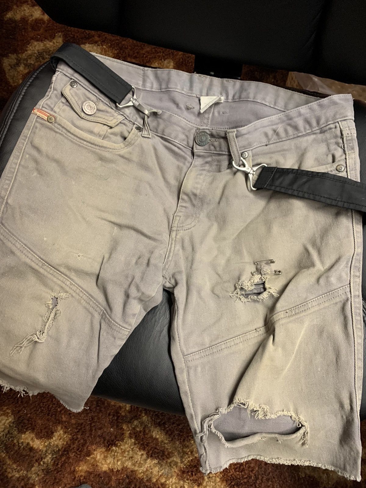 Parasuco Custom Parasuco Distressed Denim Shorts Size US 32 / EU 48 - 2 Thumbnail