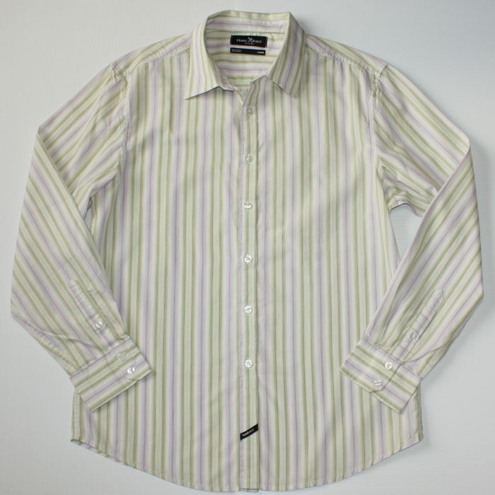 Marc Ecko Cut & Sew Men's Stripe Print Shirt size Large | Grailed