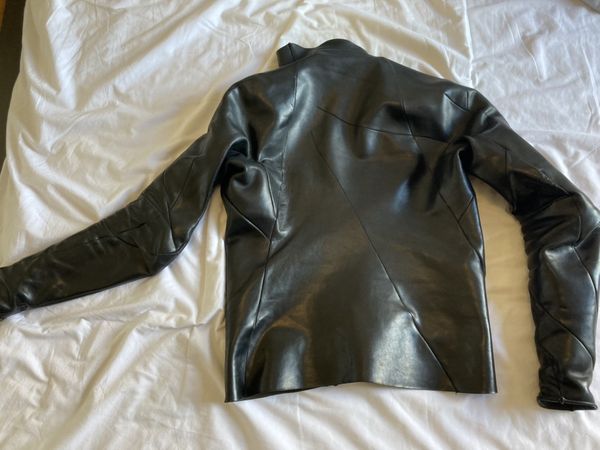 Leon Emanuel Blanck Leon Emmanuel blanck - Distorted leather jacket ...