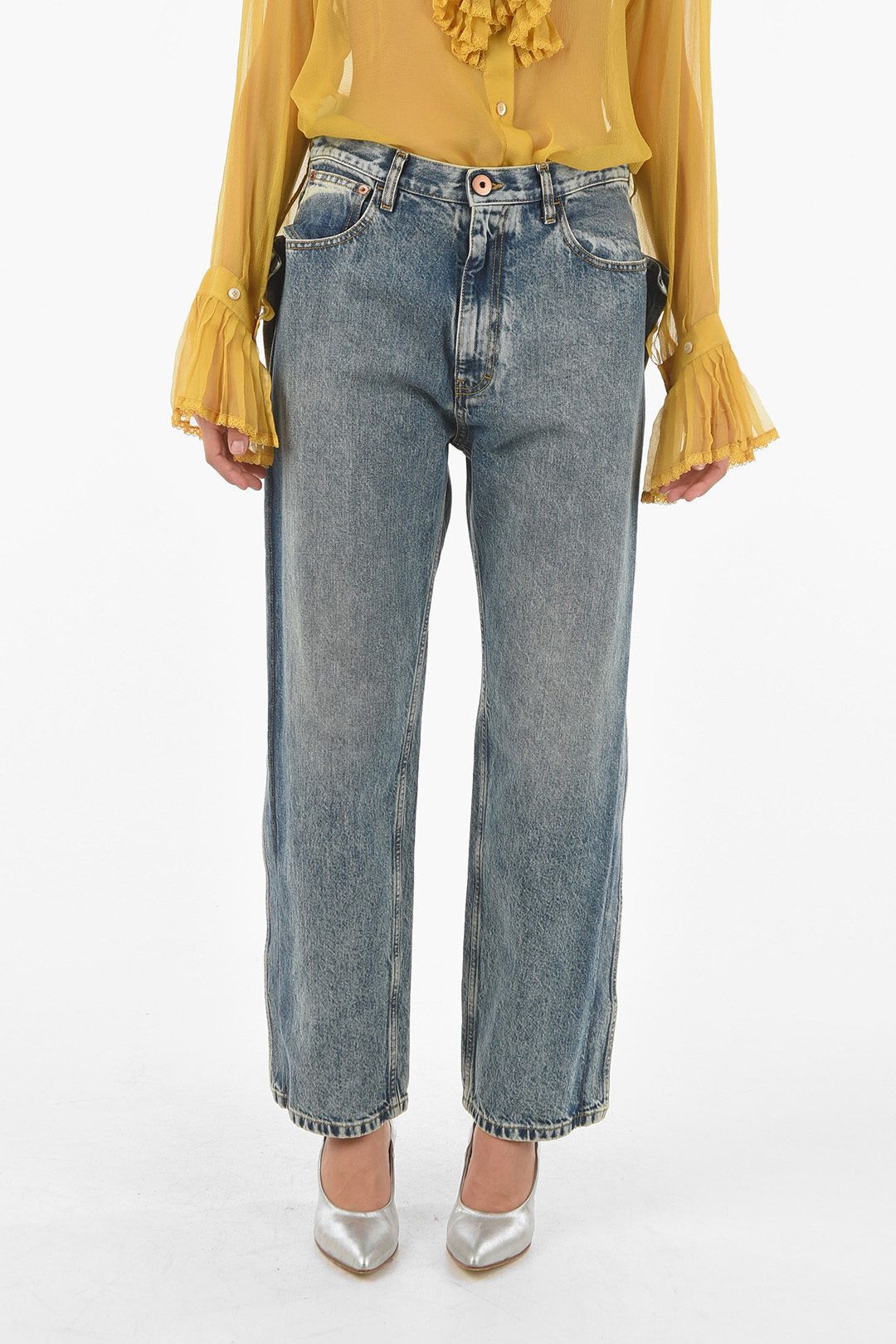 Maison Margiela SS20 wide deconstructed jeans Size 28" / US 6 / IT 42 - 1 Thumbnail