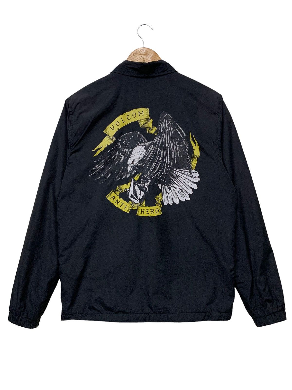 🔥VOLCOM X ANTIHERO BLACK COACH JACKETS