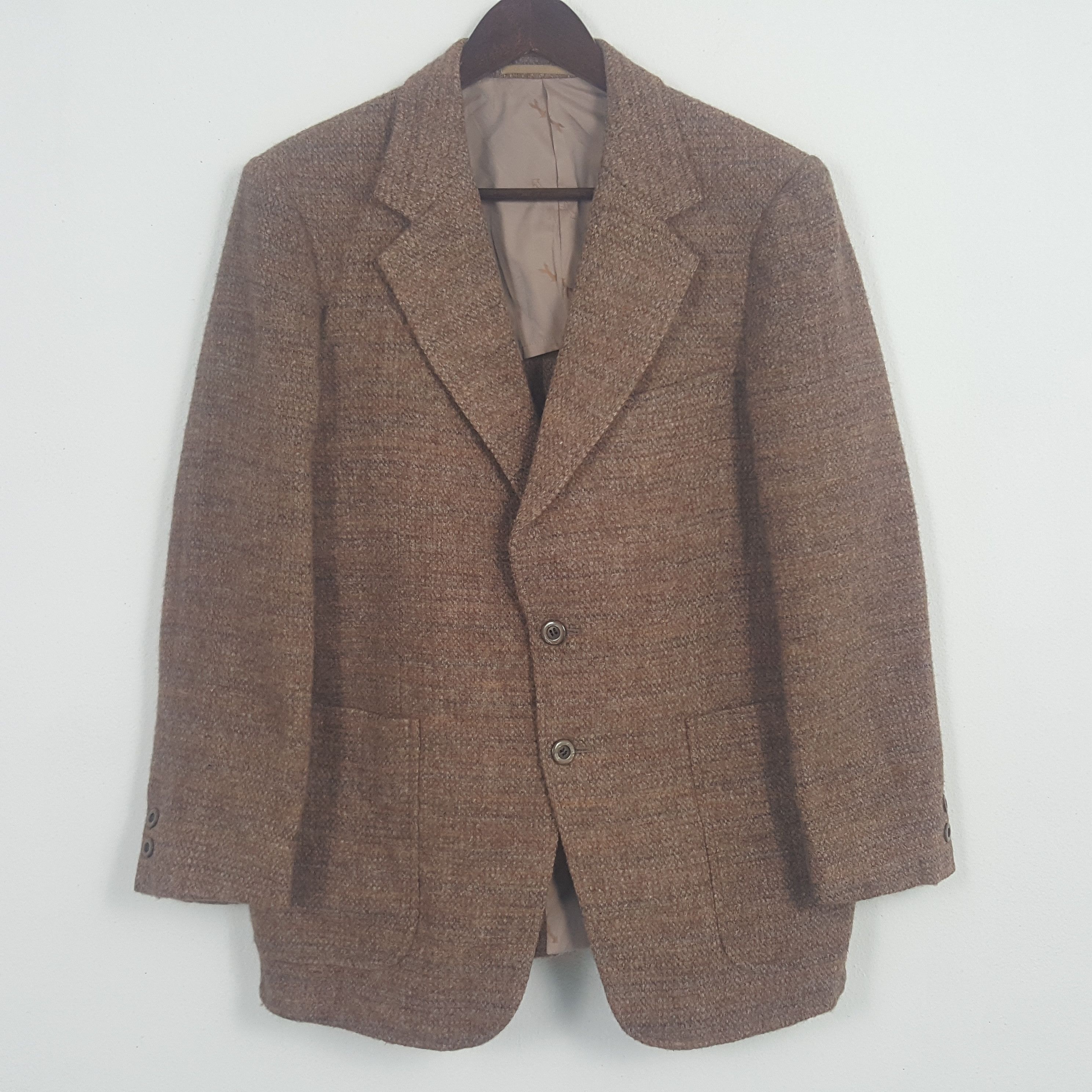 Vintage Harris Tweet Brown Blazer Coat
