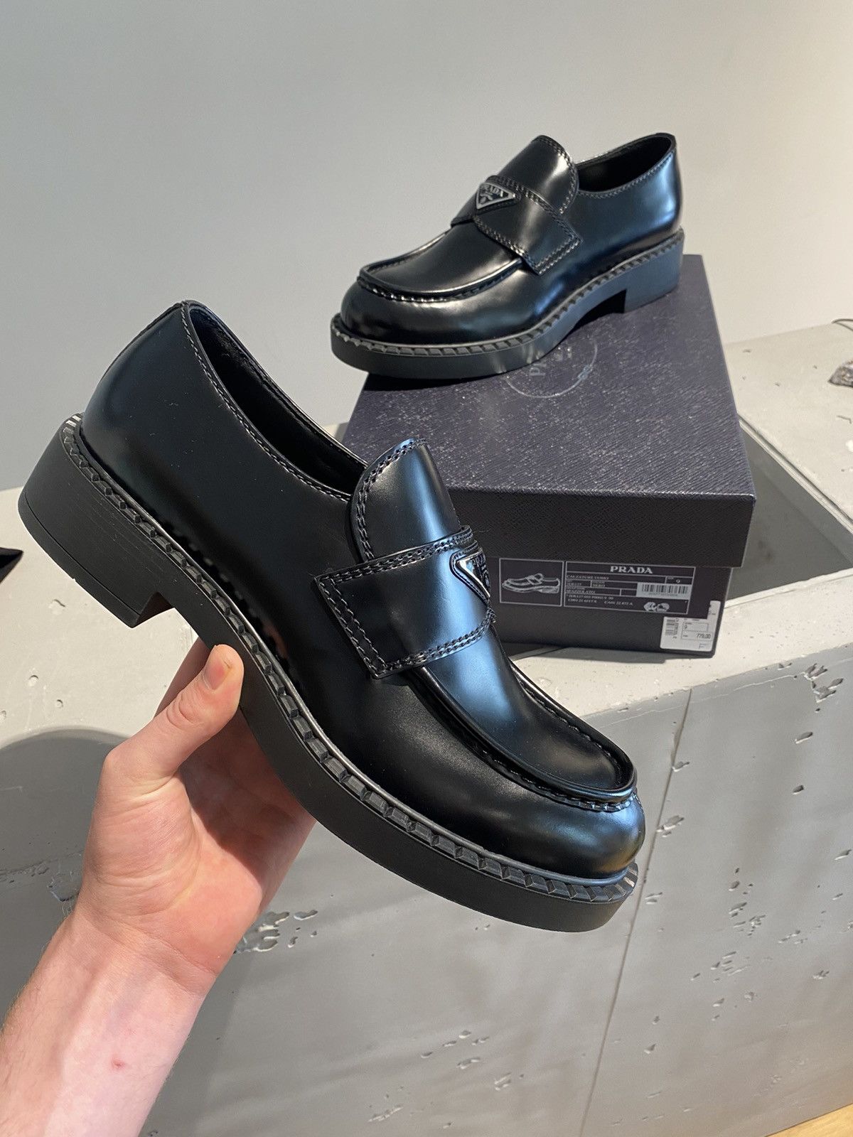 Prada Black Week Sale Prada Leather Loafers Grailed